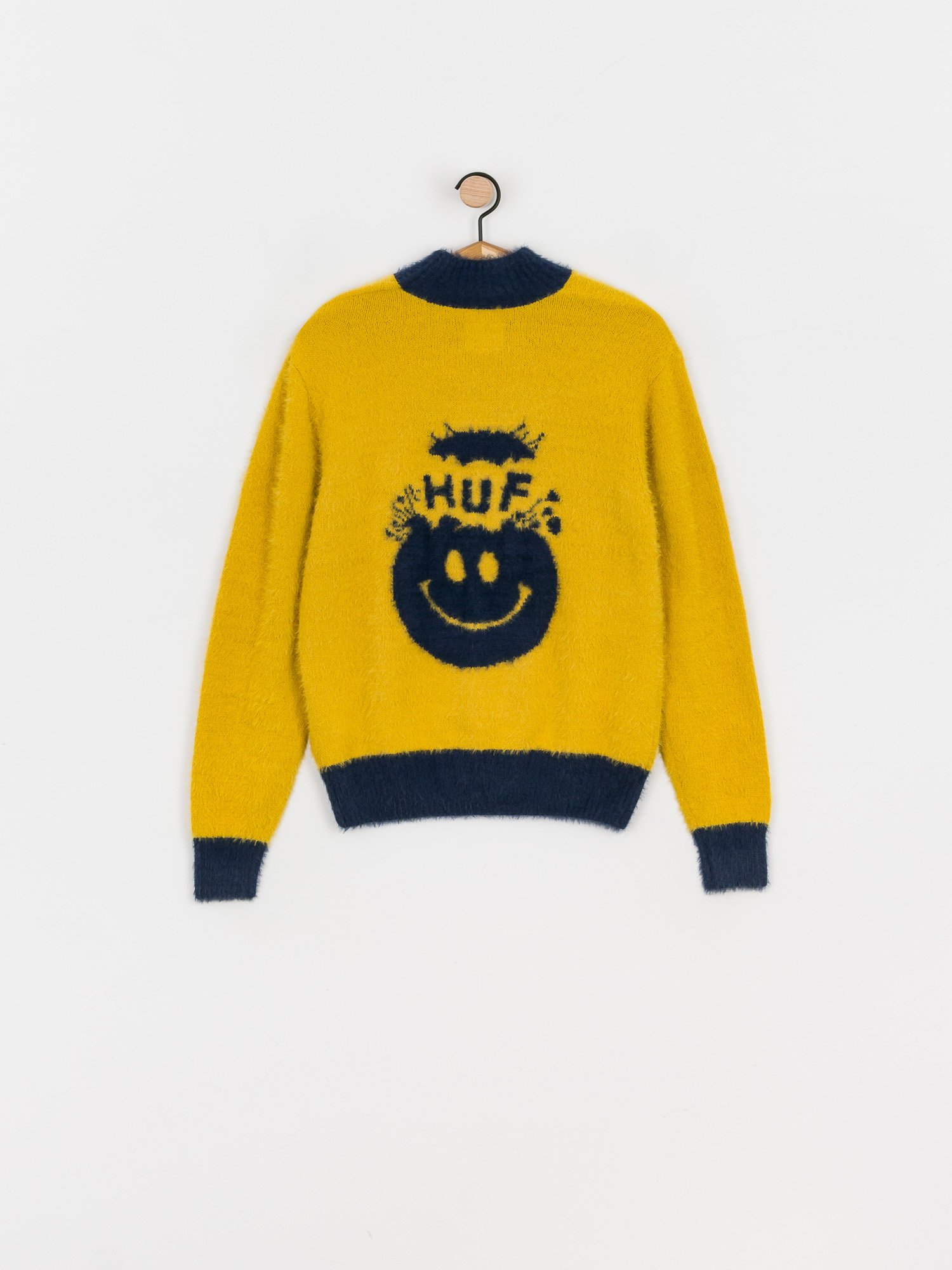 HUF Disorder Jacquard Pulóver Wmn (gold)