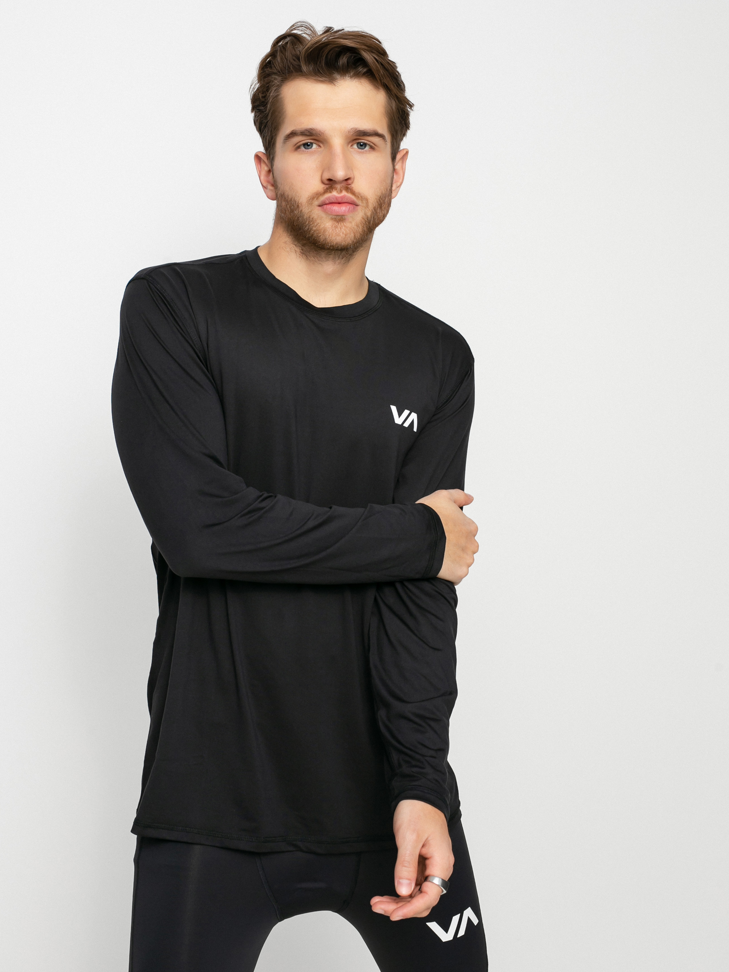 RVCA Sport Vent Lycra Hosszú ujjú felső (black)