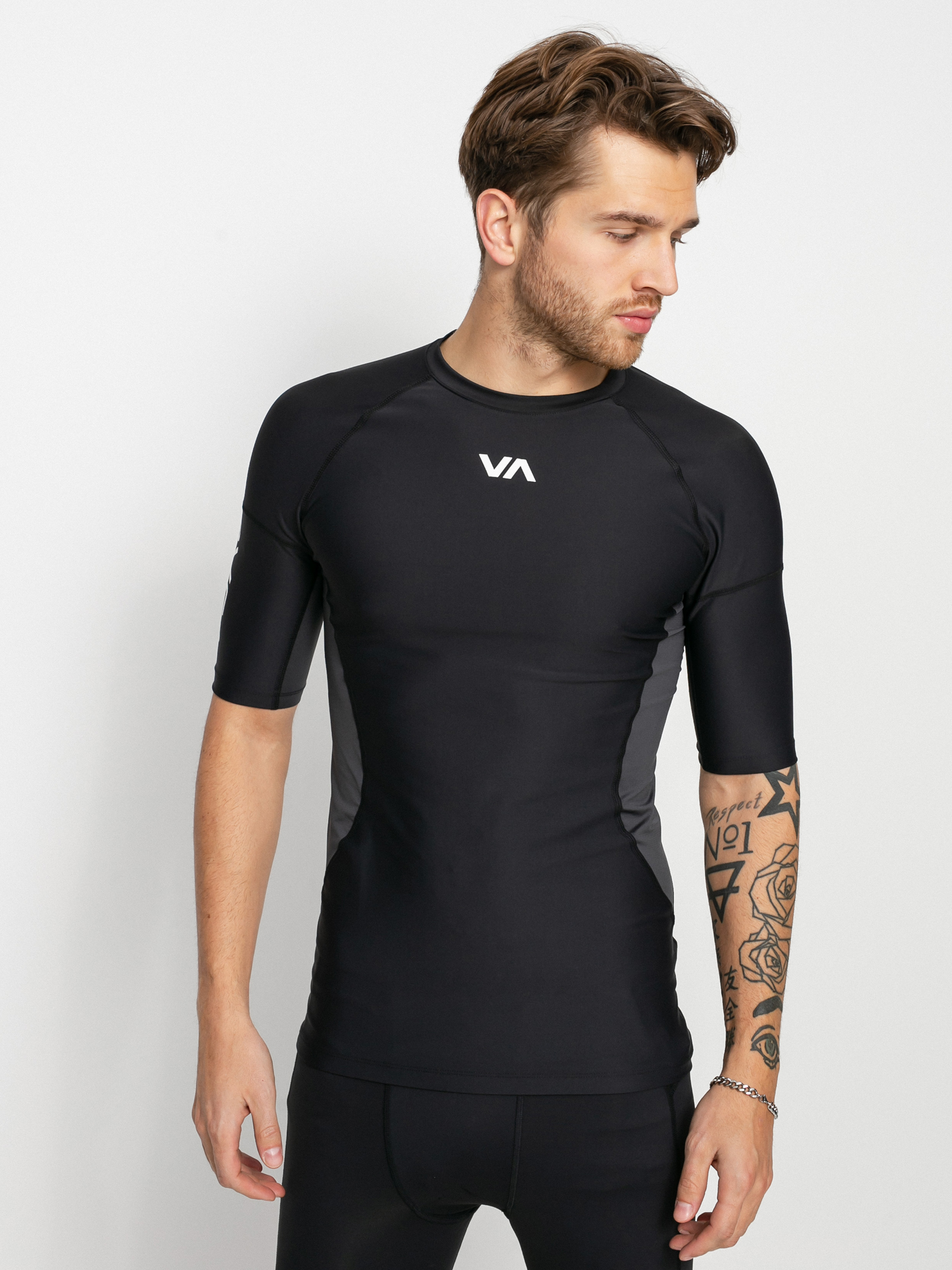 RVCA Compression Lycra póló (black)