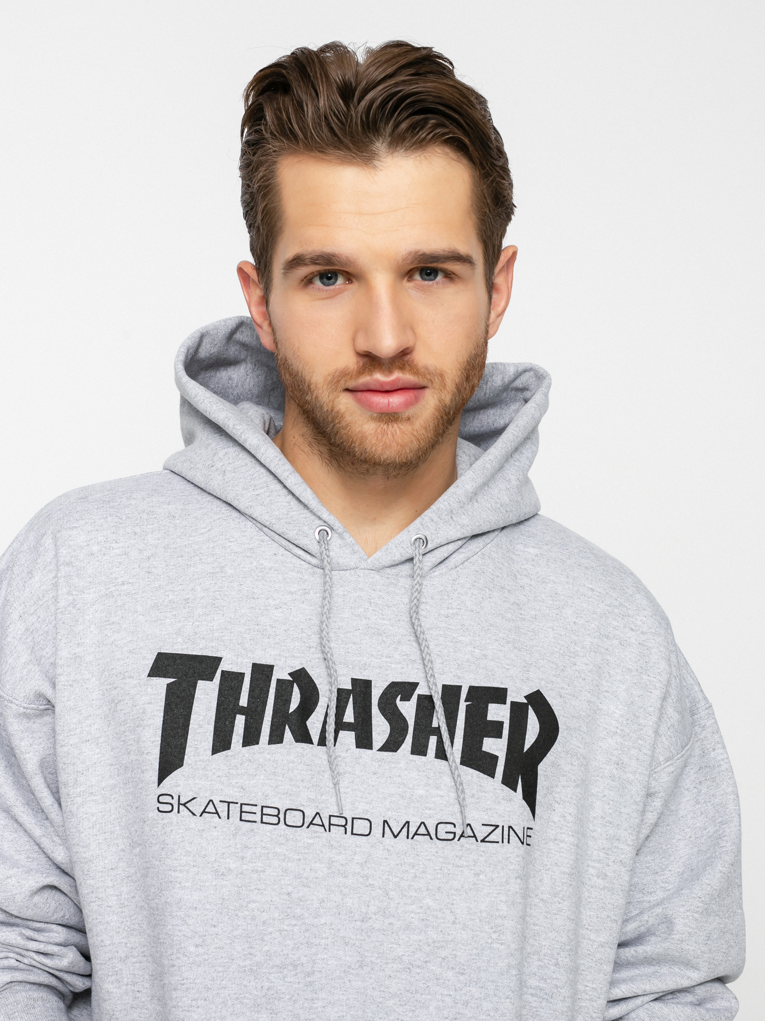 Thrasher Skate Mag HD Kapucnis pulóver (grey)