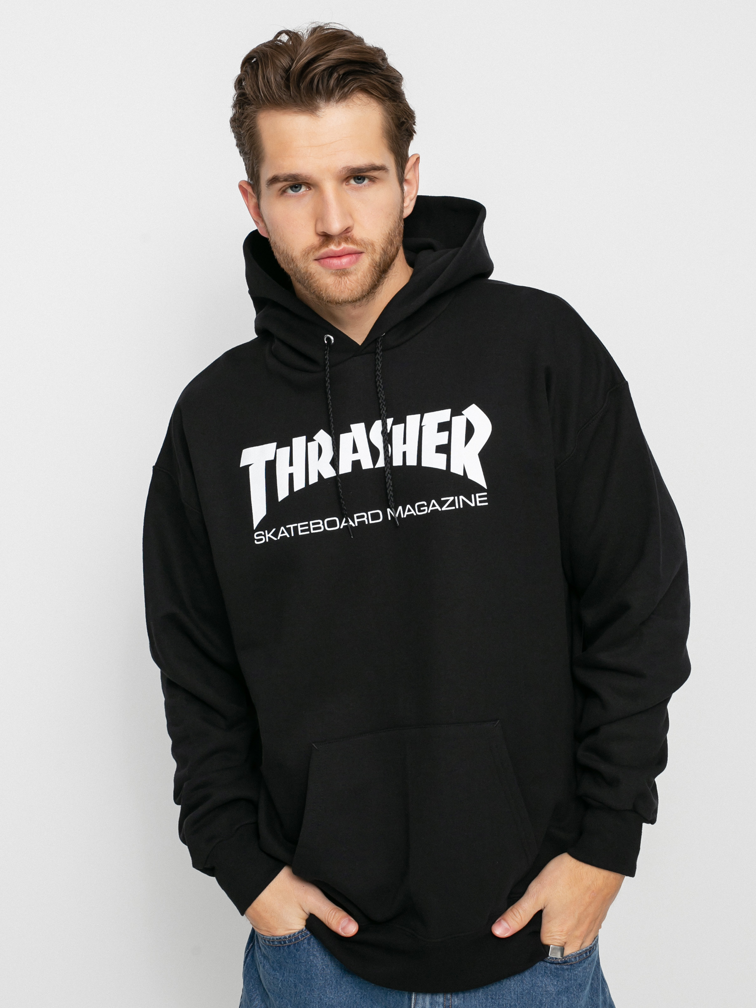 Thrasher Skate Mag HD Kapucnis pulóver (black)