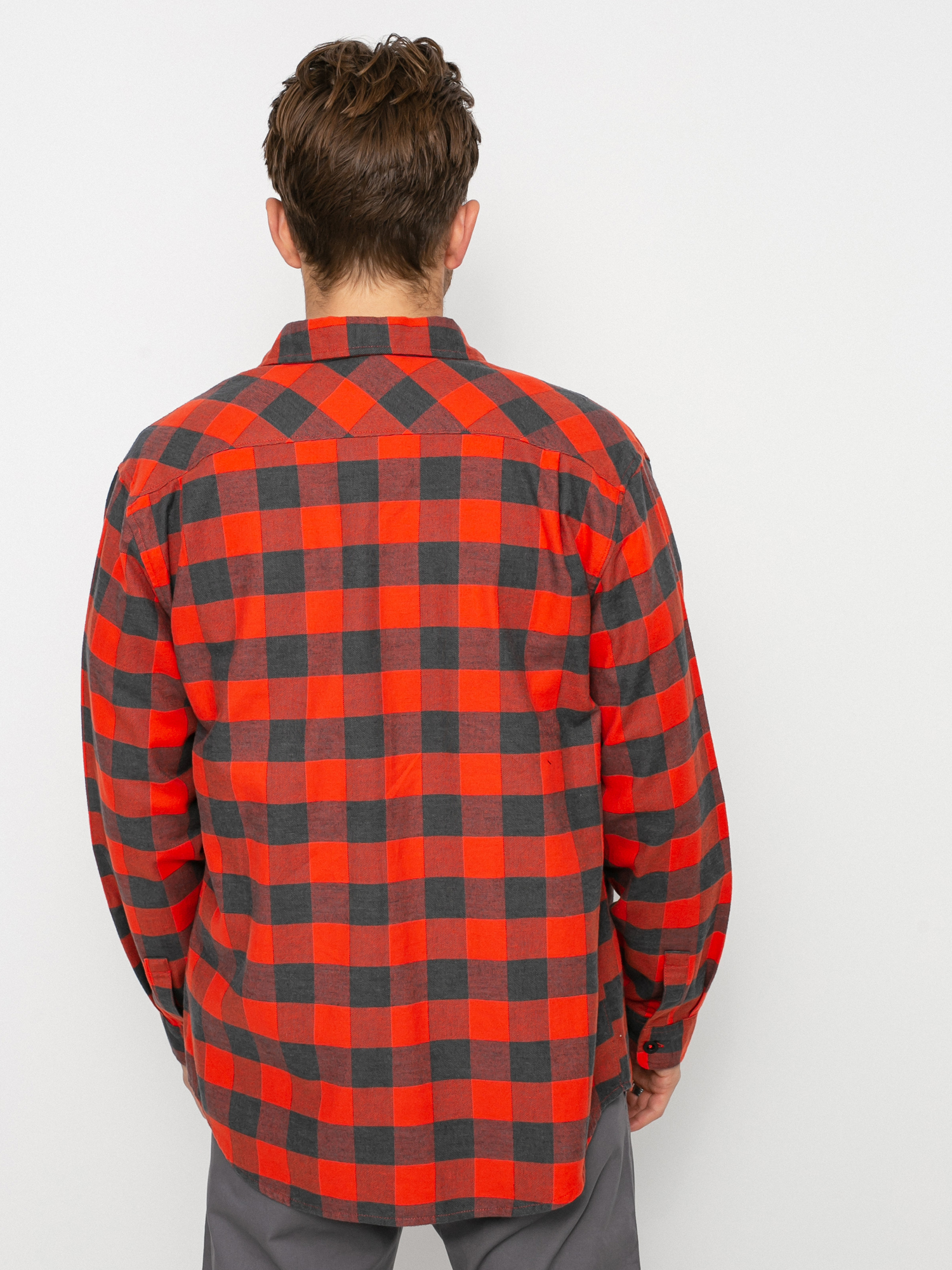 Burton Brighton Flannel Ing (fiesta red heather buffalo plaid)
