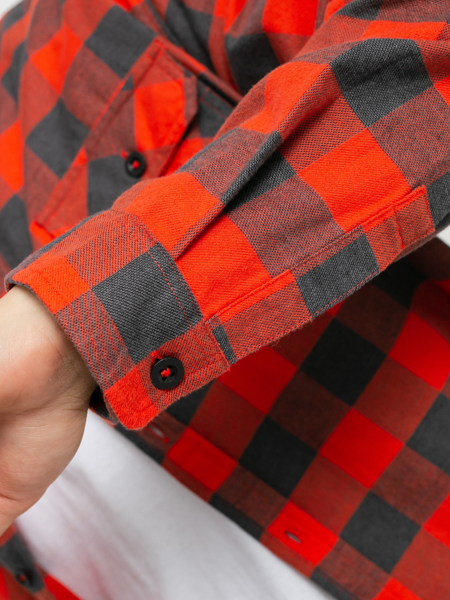Burton Brighton Flannel Ing (fiesta red heather buffalo plaid)