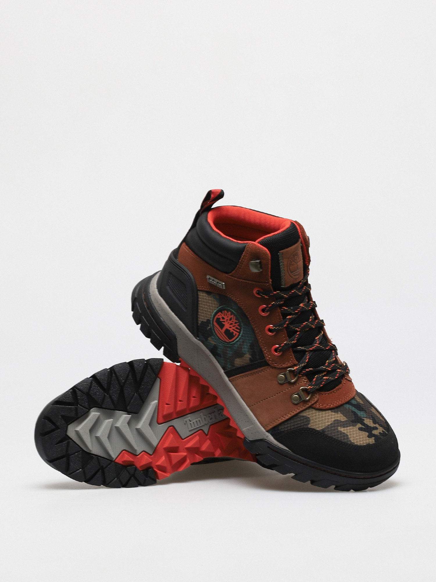 Timberland Boulder Trail Mid F/L Cipők (medium brown suede camo)