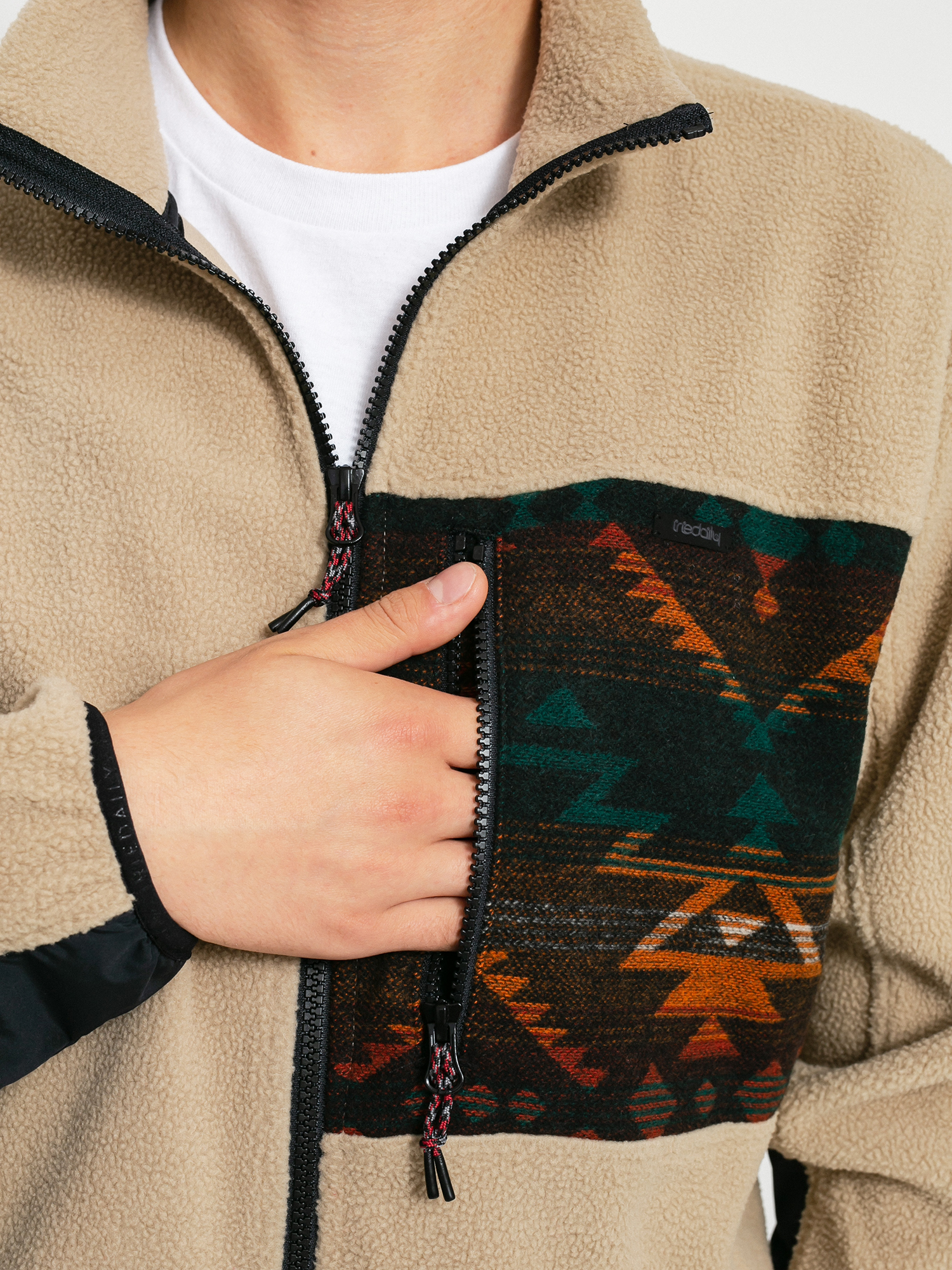 Férfi Iriedaily Wonderer Track Dzseki (khaki)