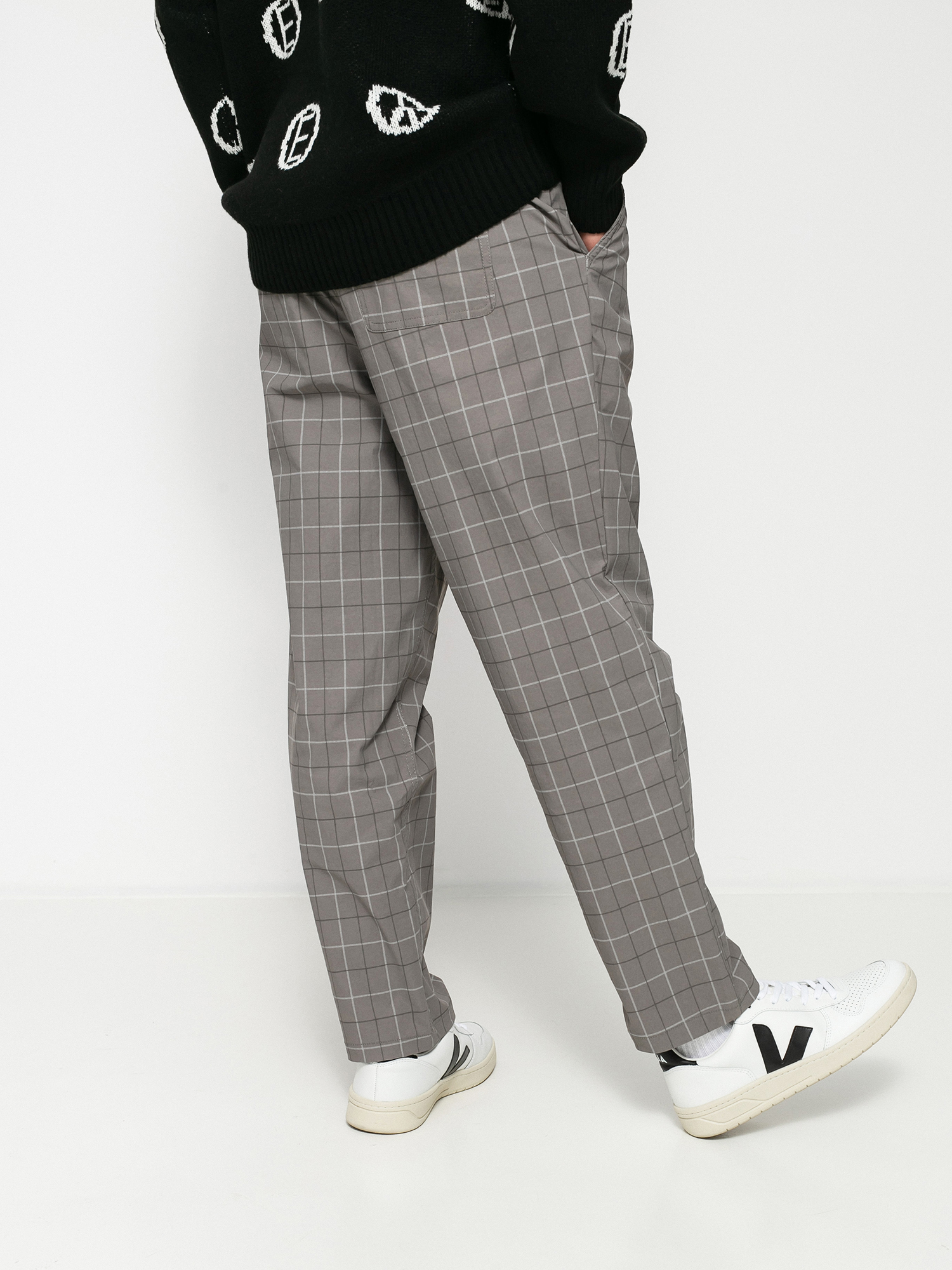 Brixton Steady Cinch Taper Kisnadrág (grey plaid)
