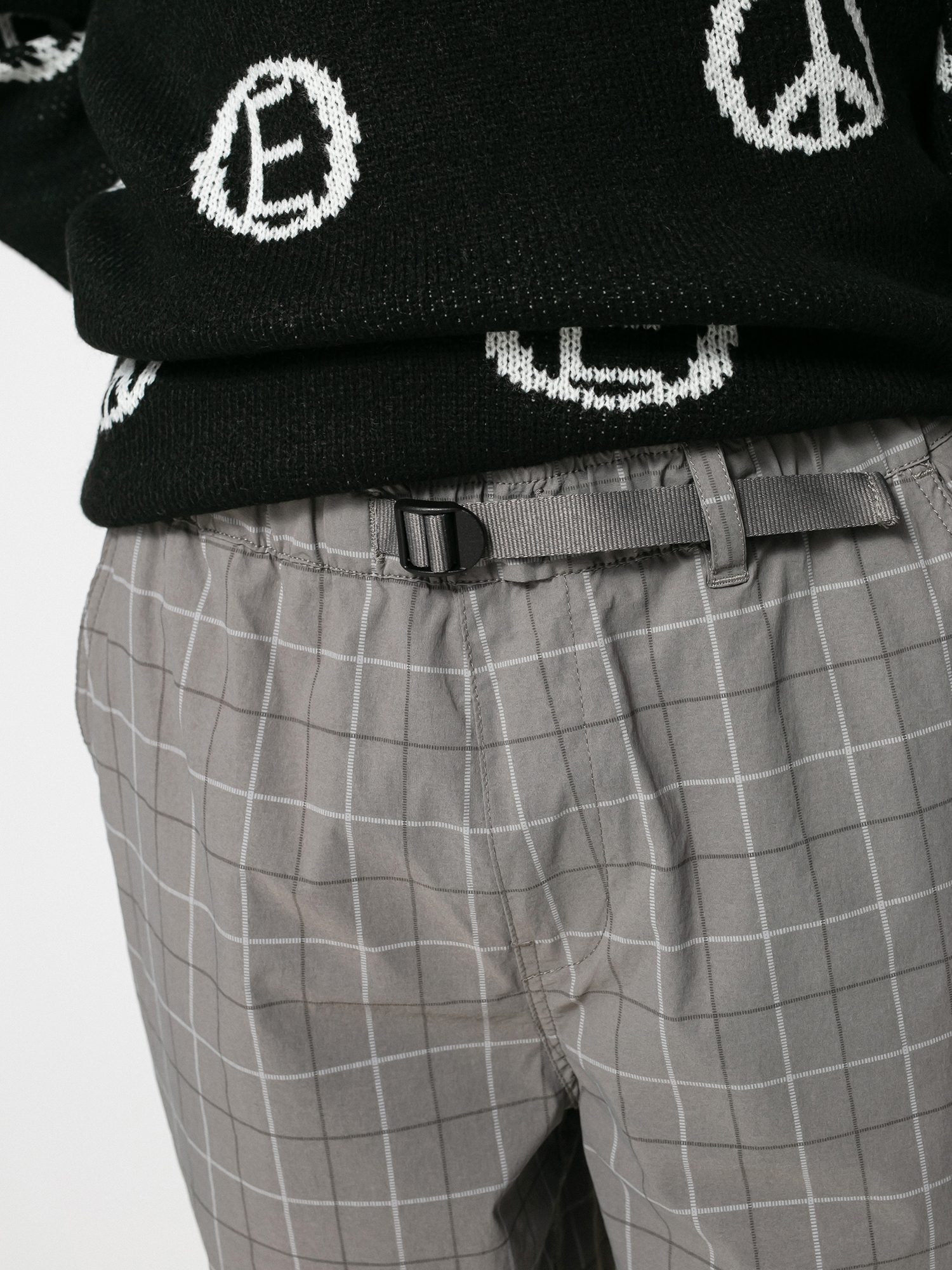 Brixton Steady Cinch Taper Kisnadrág (grey plaid)