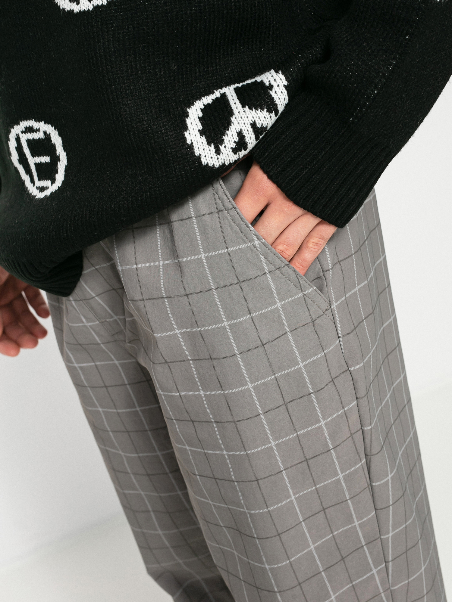 Brixton Steady Cinch Taper Kisnadrág (grey plaid)