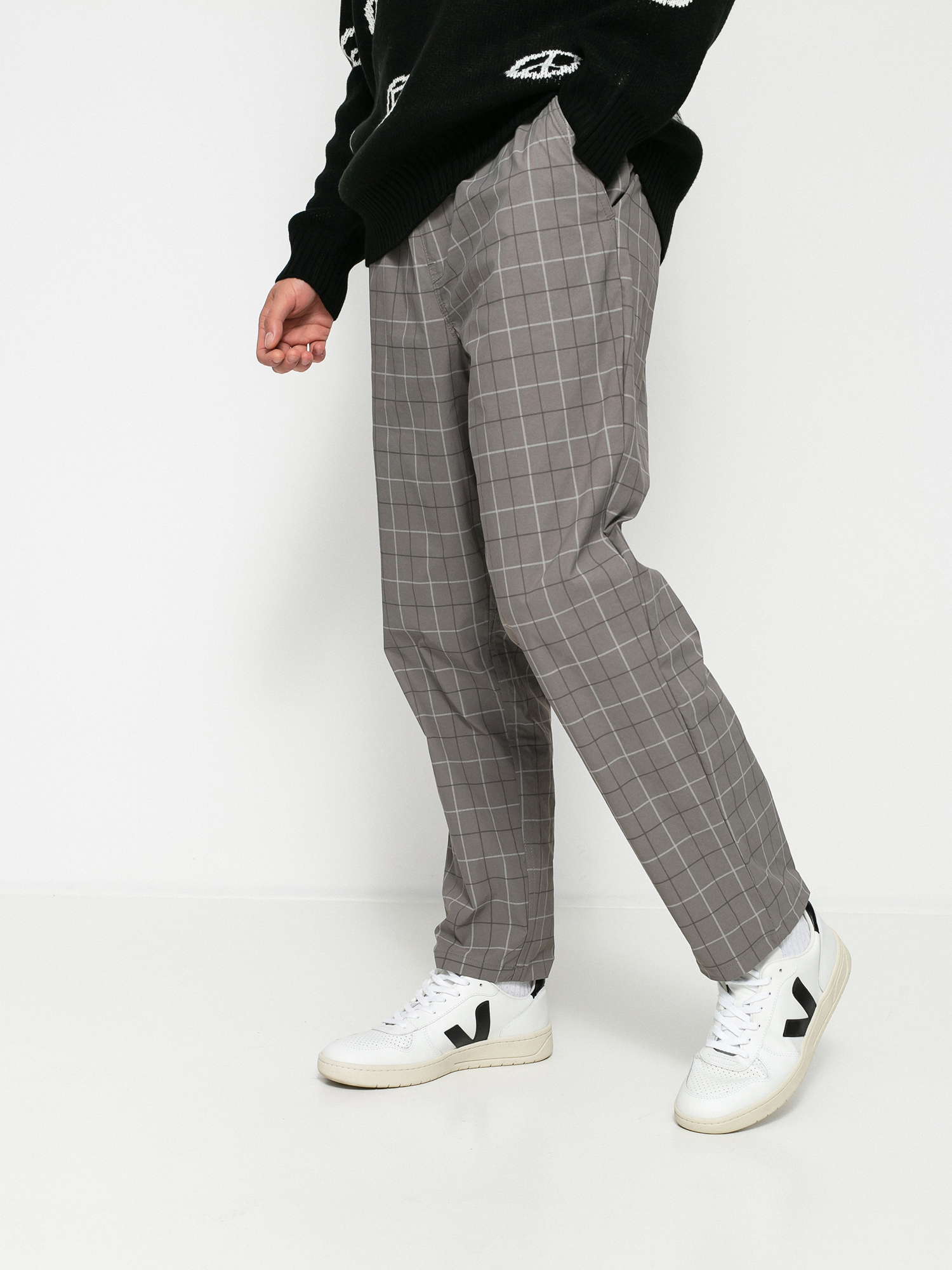 Brixton Steady Cinch Taper Kisnadrág (grey plaid)