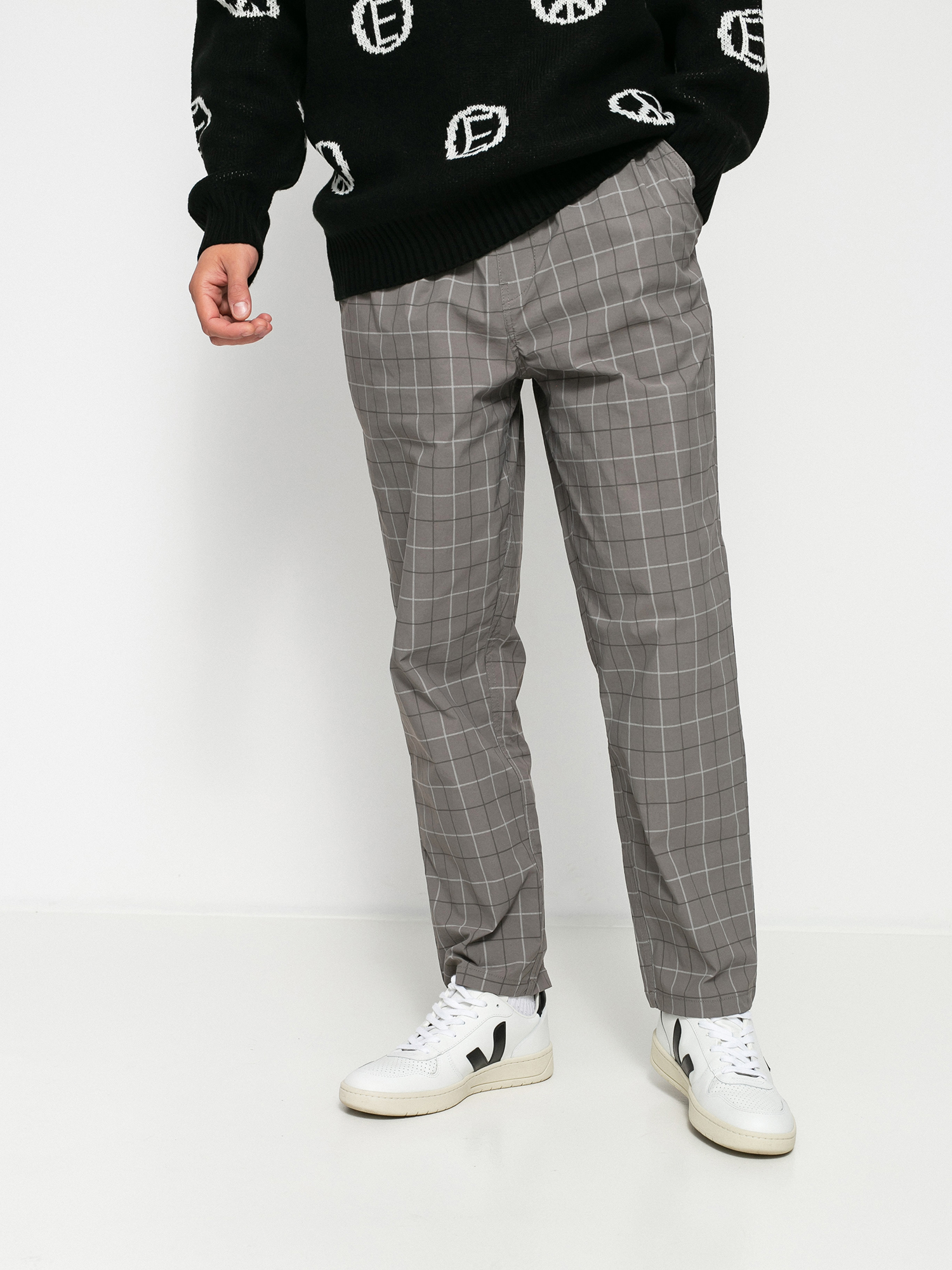 Brixton Steady Cinch Taper Kisnadrág (grey plaid)