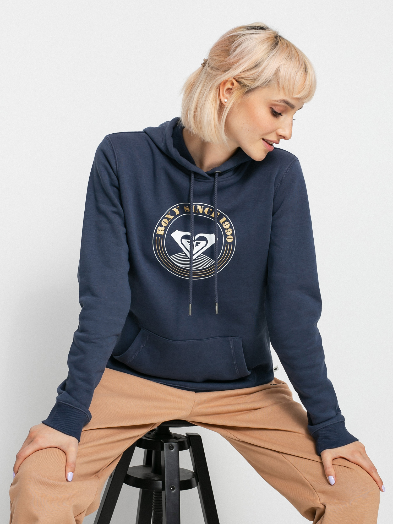 Roxy Day Breaks Brushed B HD Kapucnis pulóver Wmn (mood indigo)