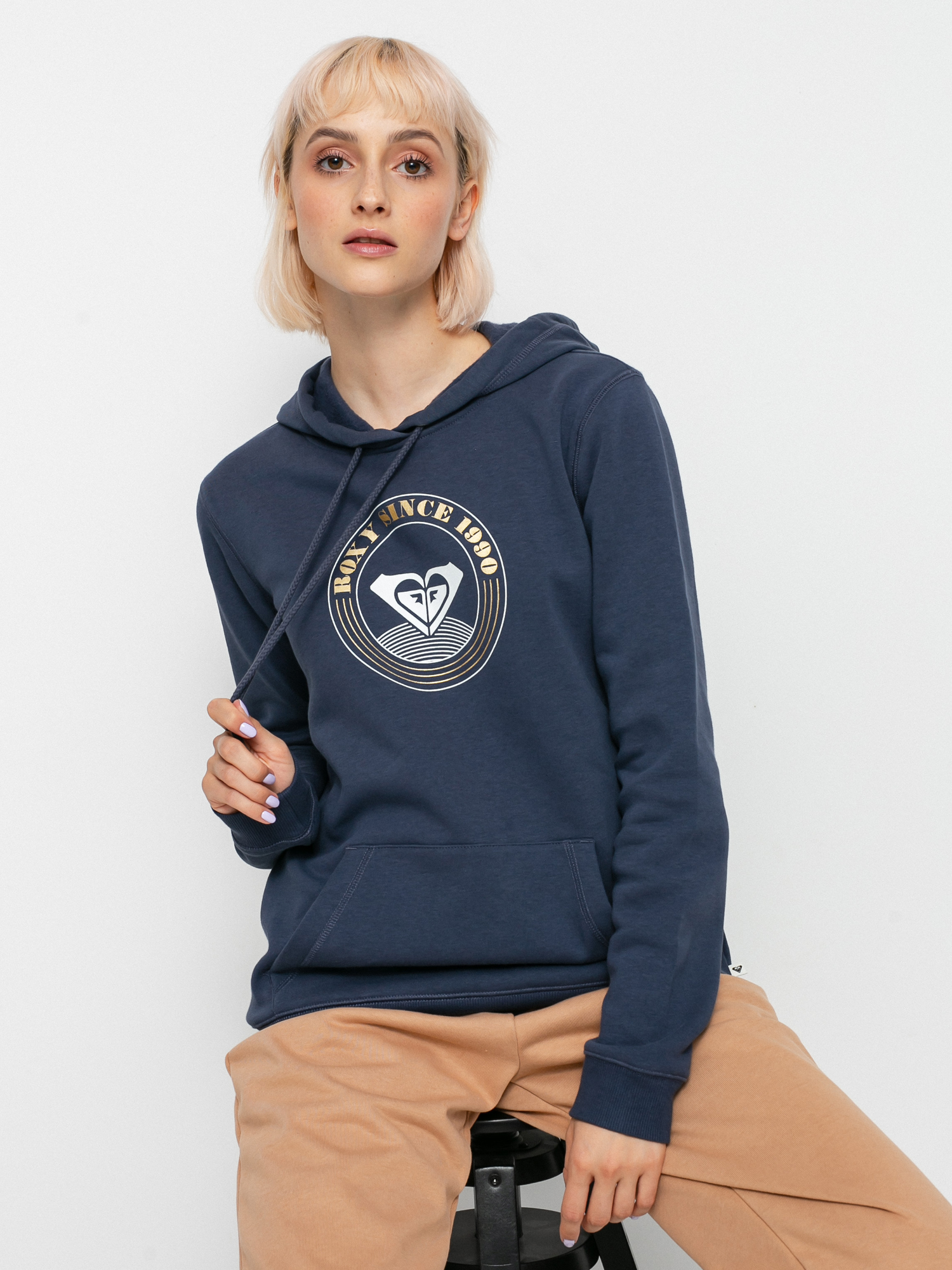 Roxy Day Breaks Brushed B HD Kapucnis pulóver Wmn (mood indigo)