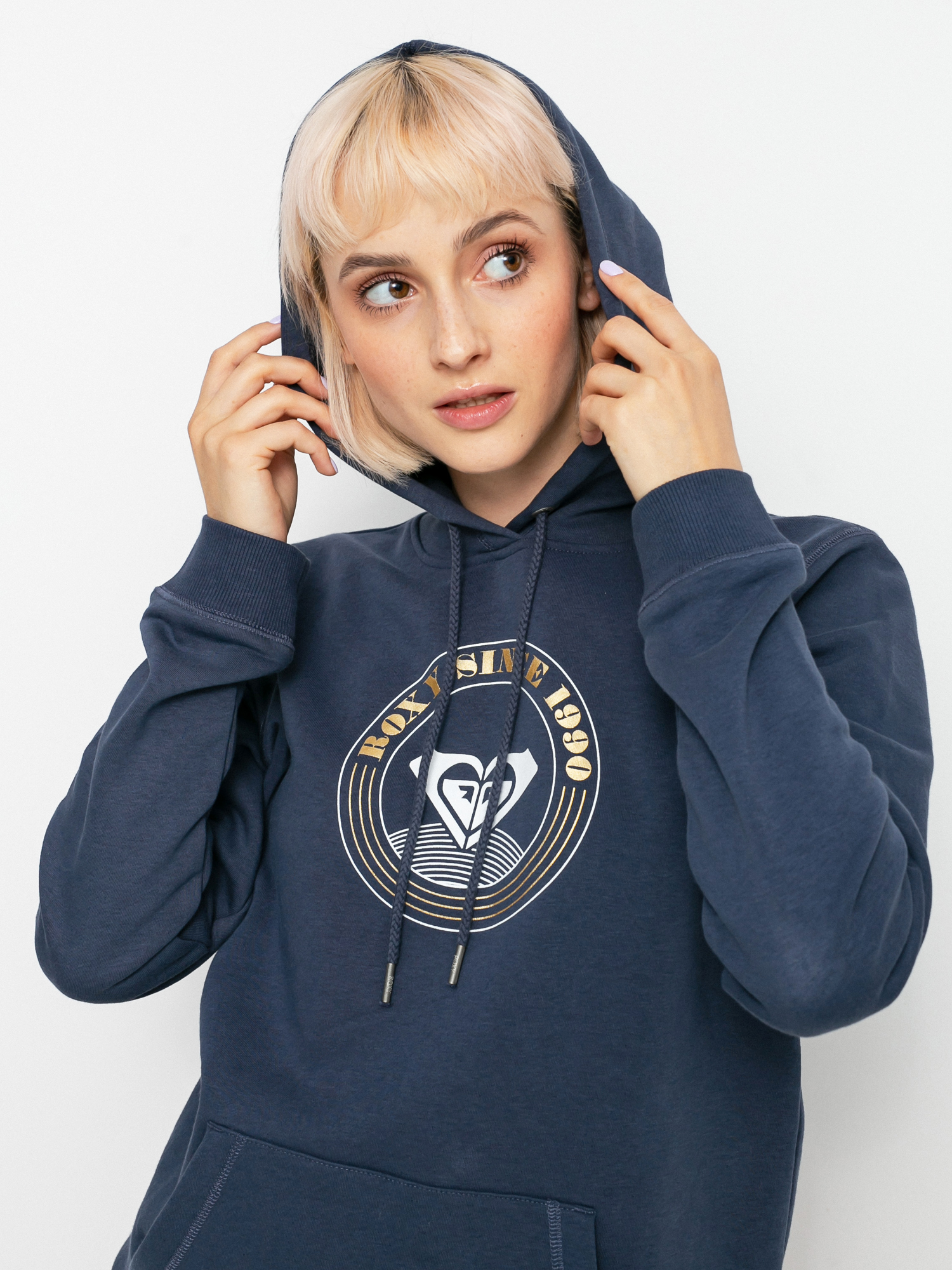 Roxy Day Breaks Brushed B HD Kapucnis pulóver Wmn (mood indigo)