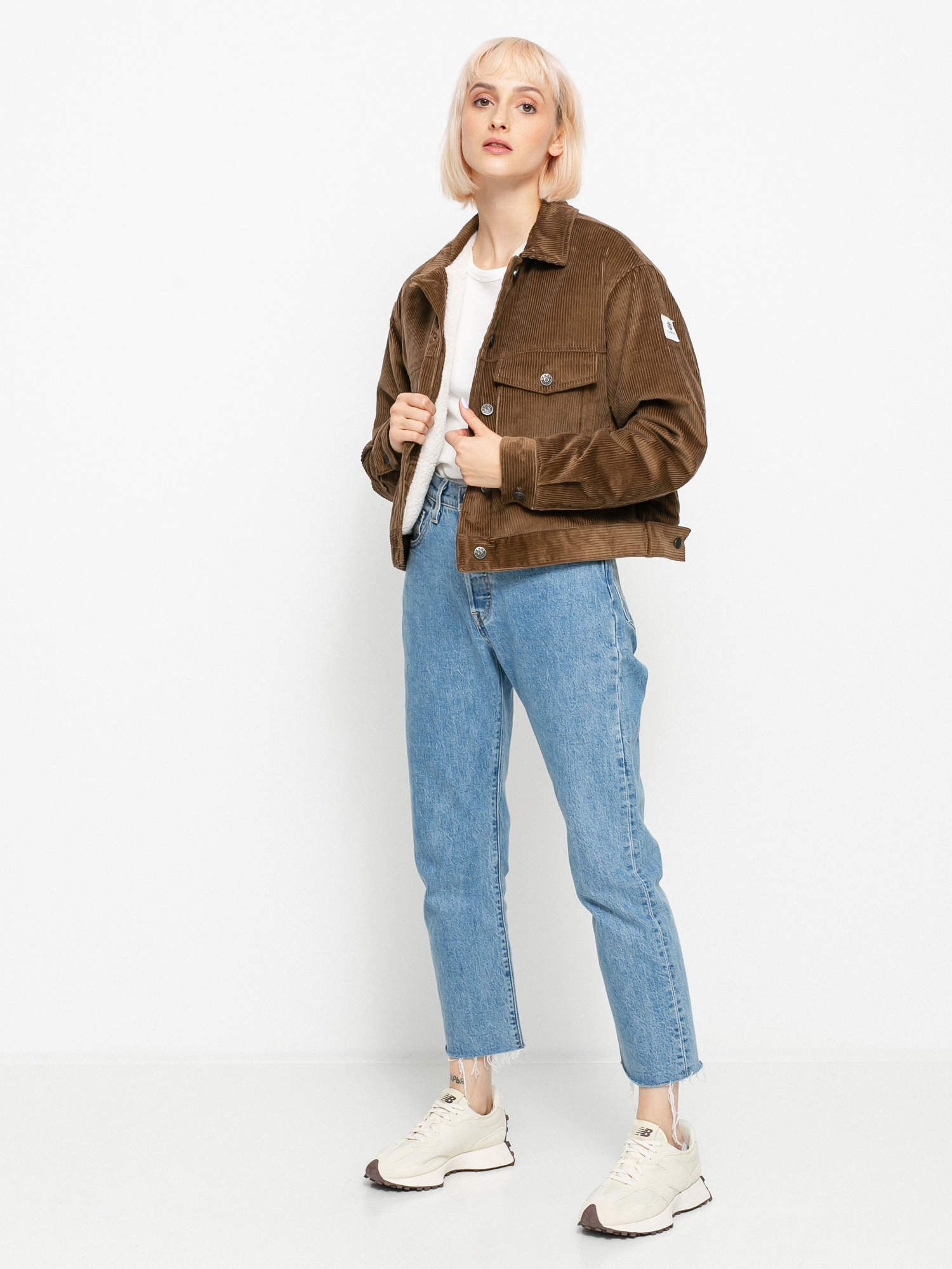 Element Craft Trucker Cord Dzseki Wmn (teak)