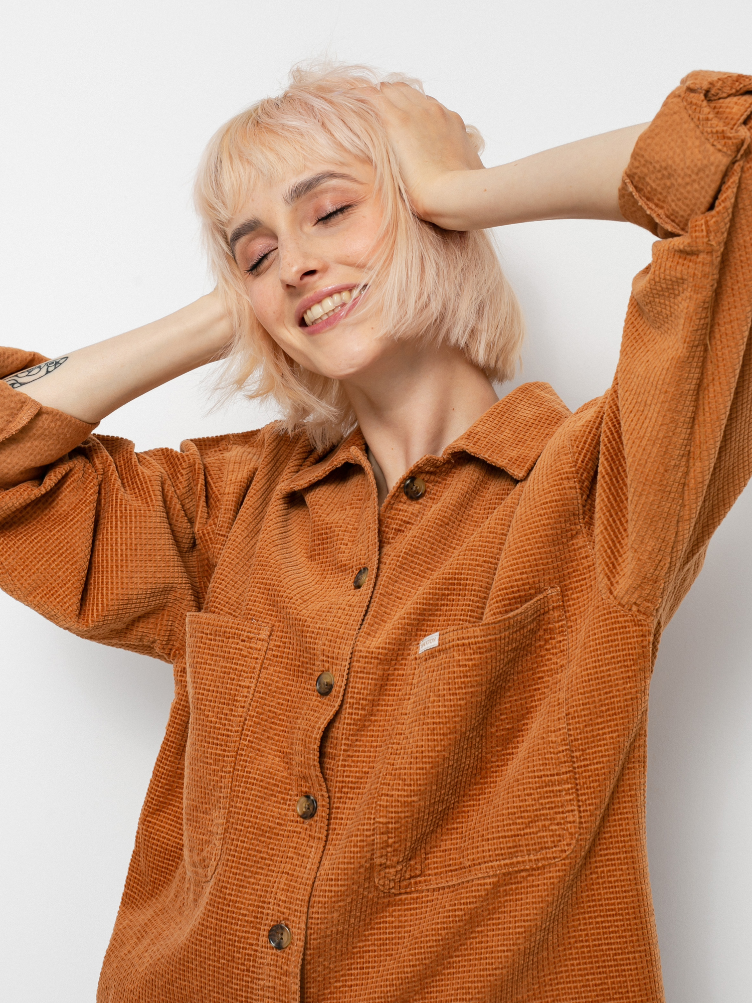 Brixton Bowery Tunic Overshirt Ing Wmn (lion)