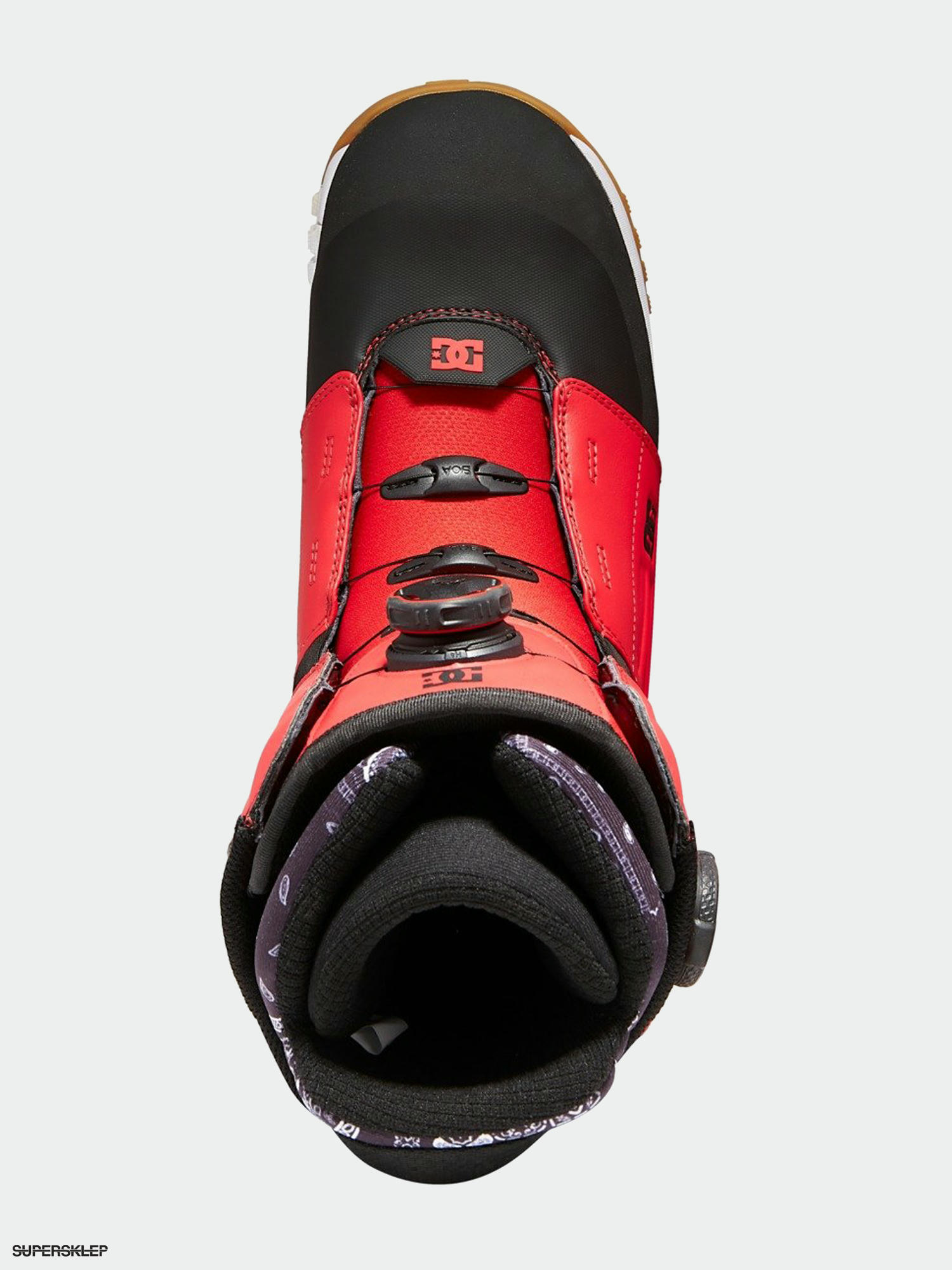 dc snowboard boots red