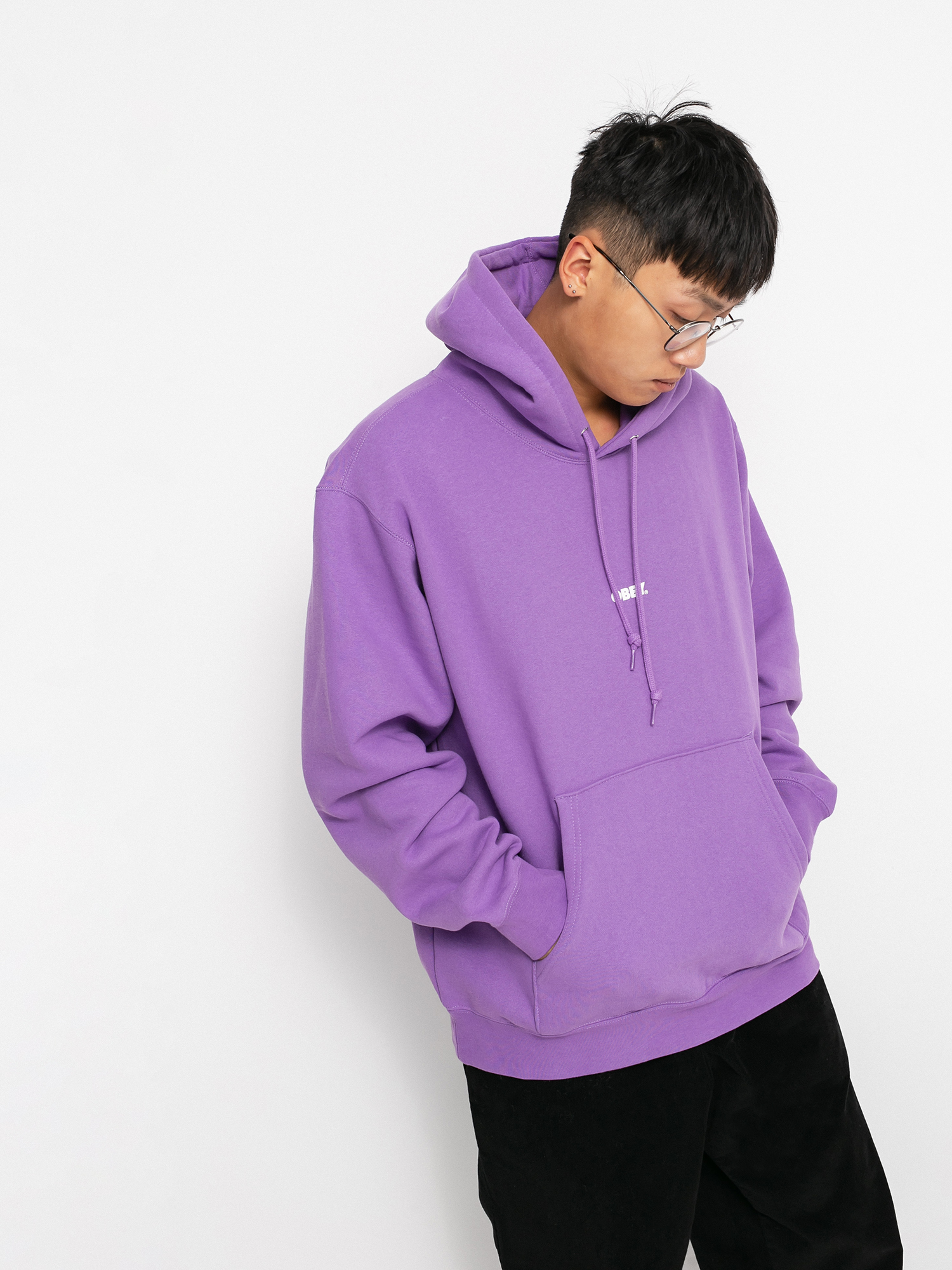 OBEY Obey Bold Mini HD Kapucnis pulóver (orchid)