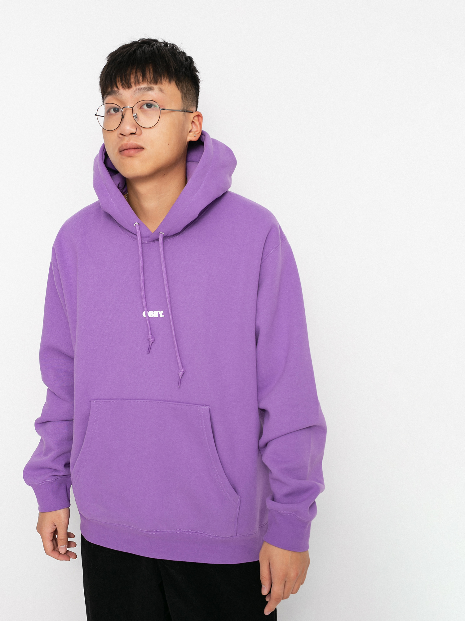 OBEY Obey Bold Mini HD Kapucnis pulóver (orchid)