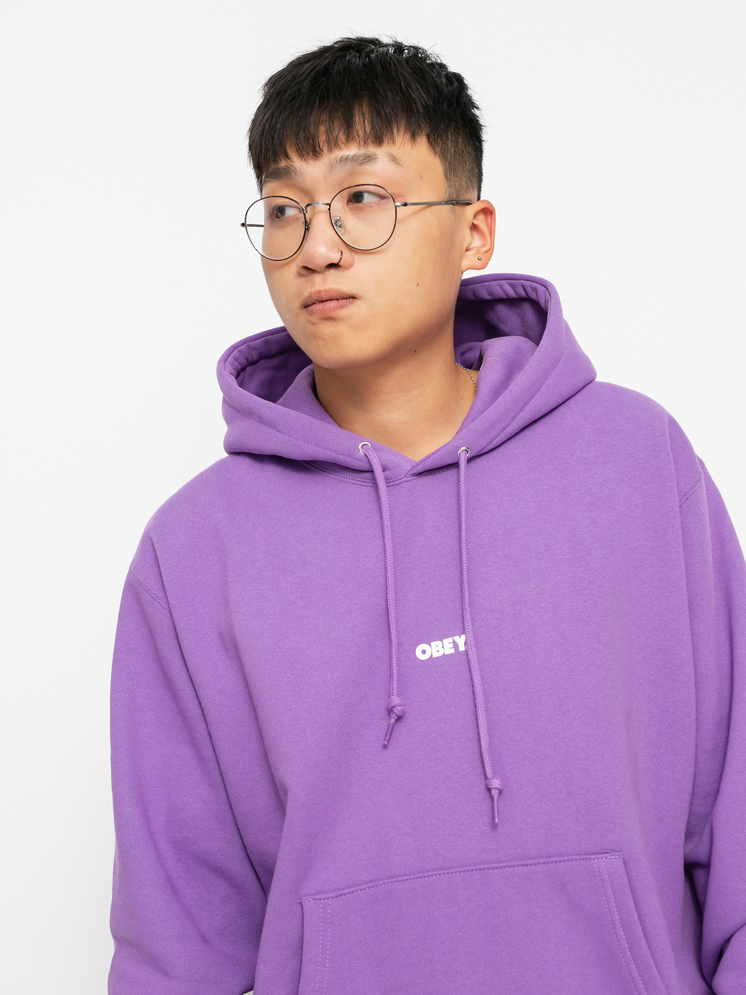 OBEY Obey Bold Mini HD Kapucnis pulóver (orchid)