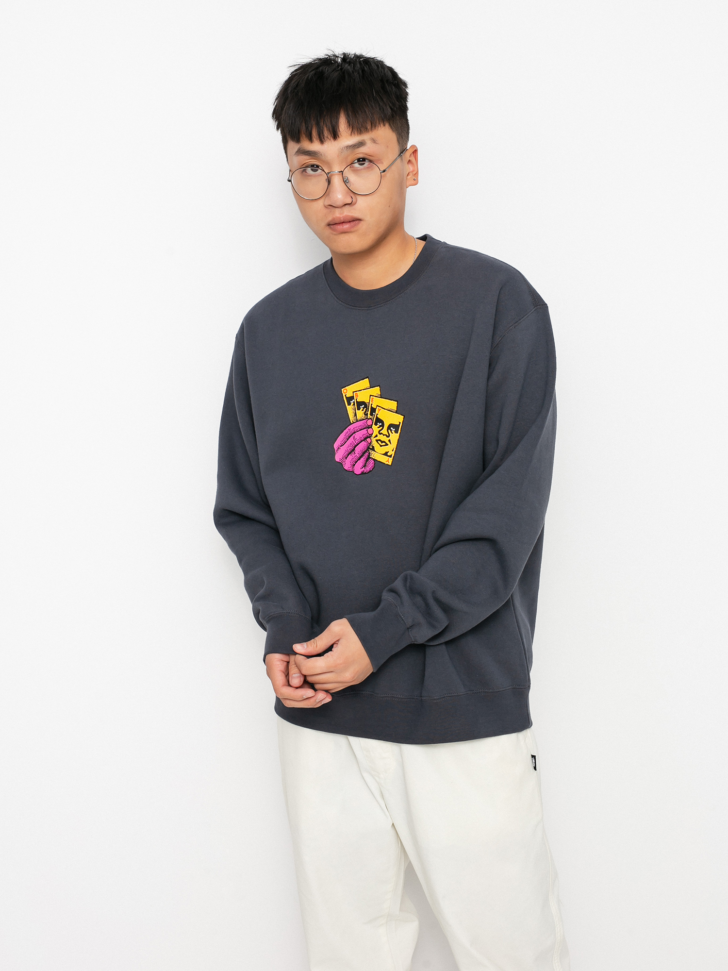 OBEY All In Pulóver (french navy)