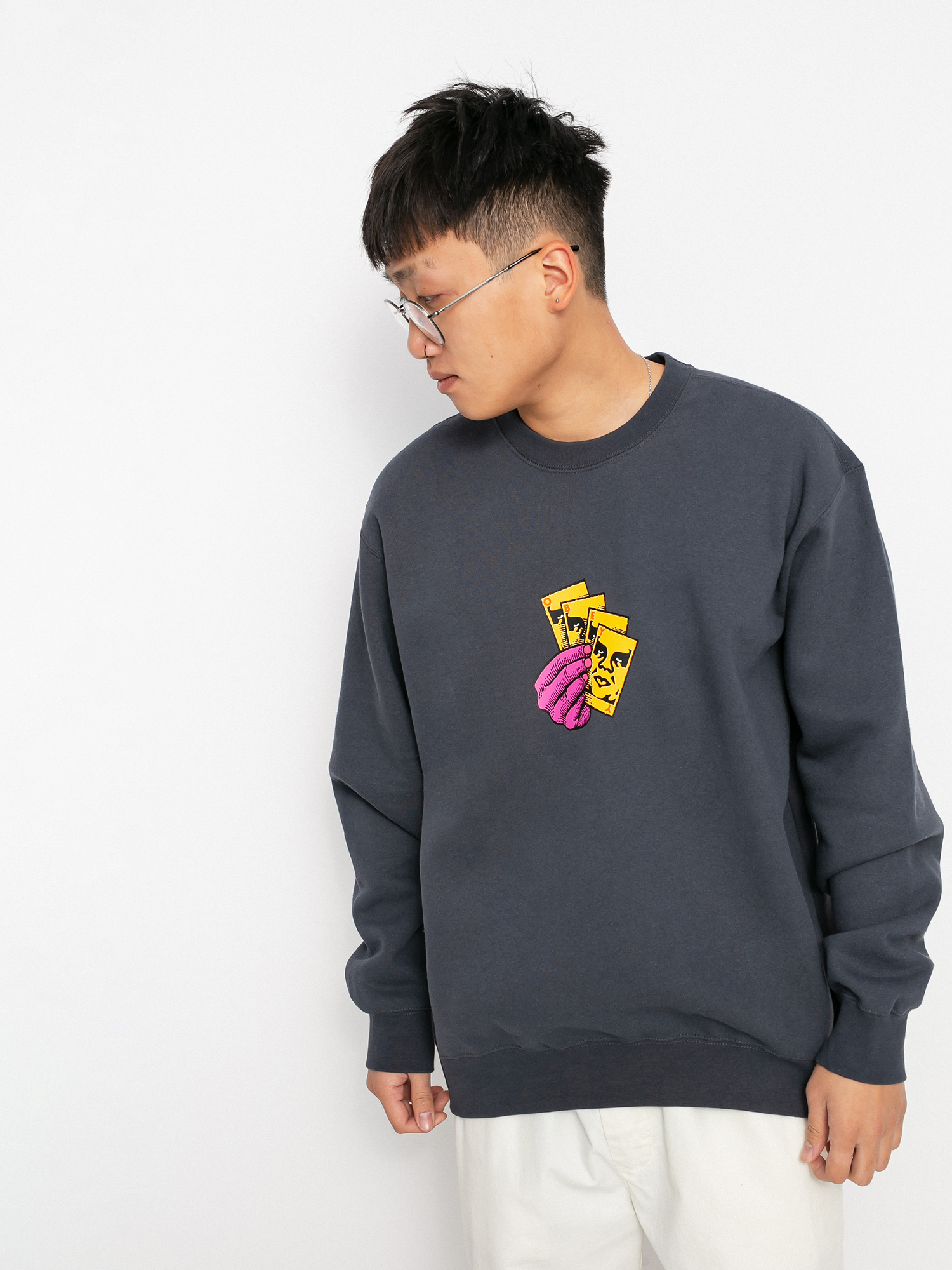 OBEY All In Pulóver (french navy)