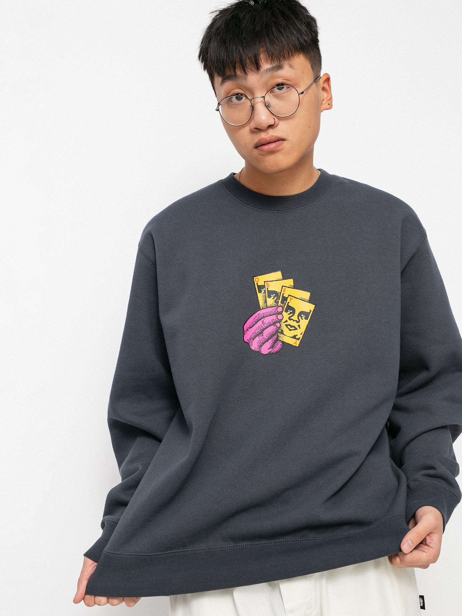 OBEY All In Pulóver (french navy)