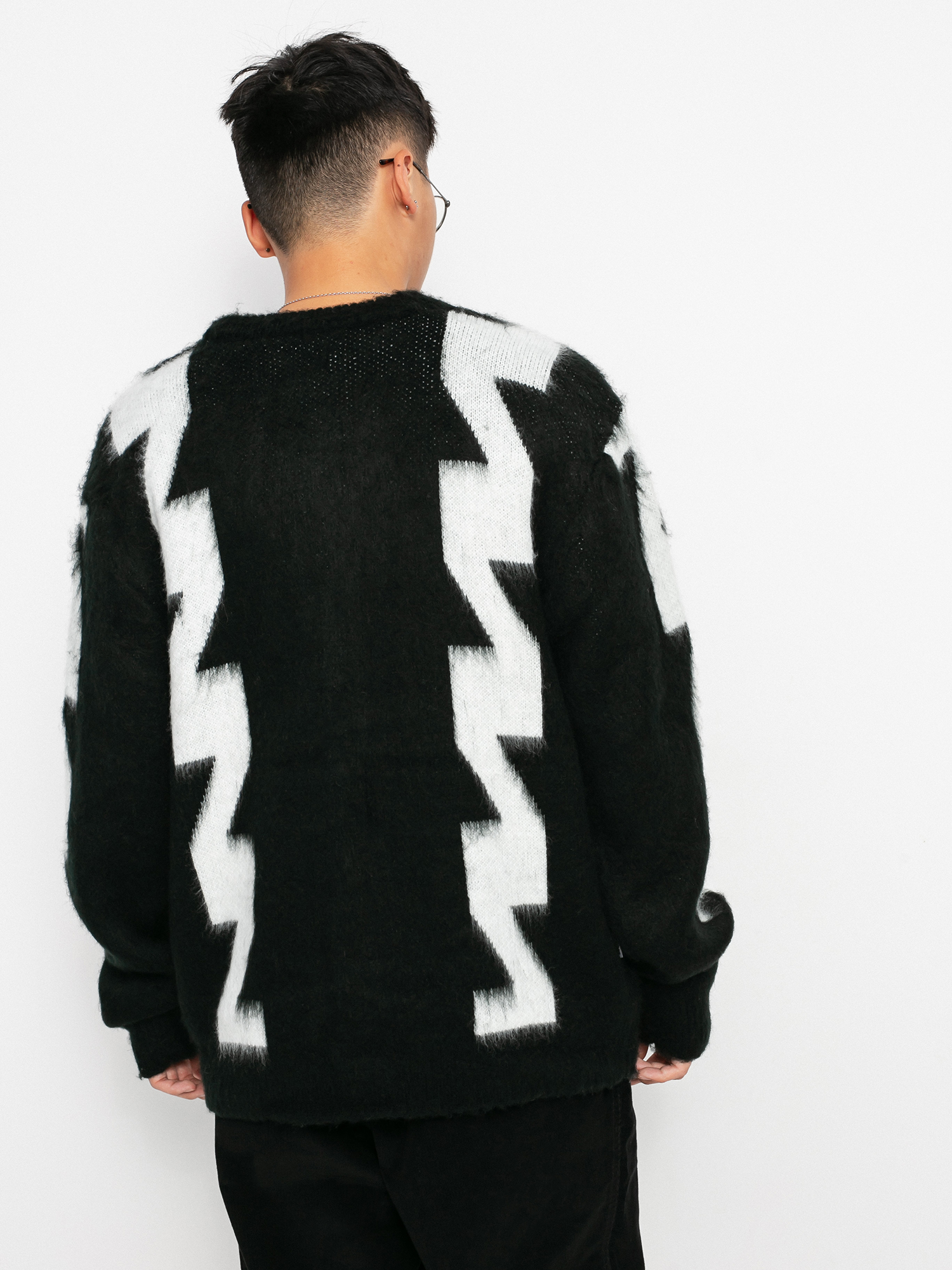 OBEY Dexter Cardigan Pulóver (black multi)