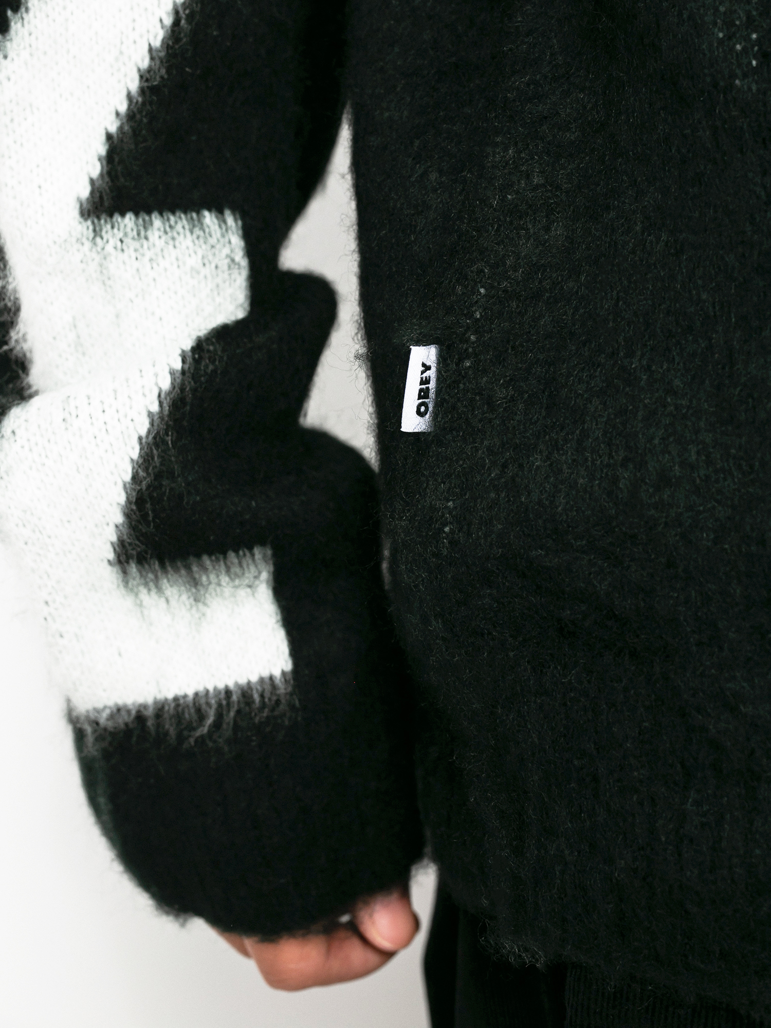 OBEY Dexter Cardigan Pulóver (black multi)