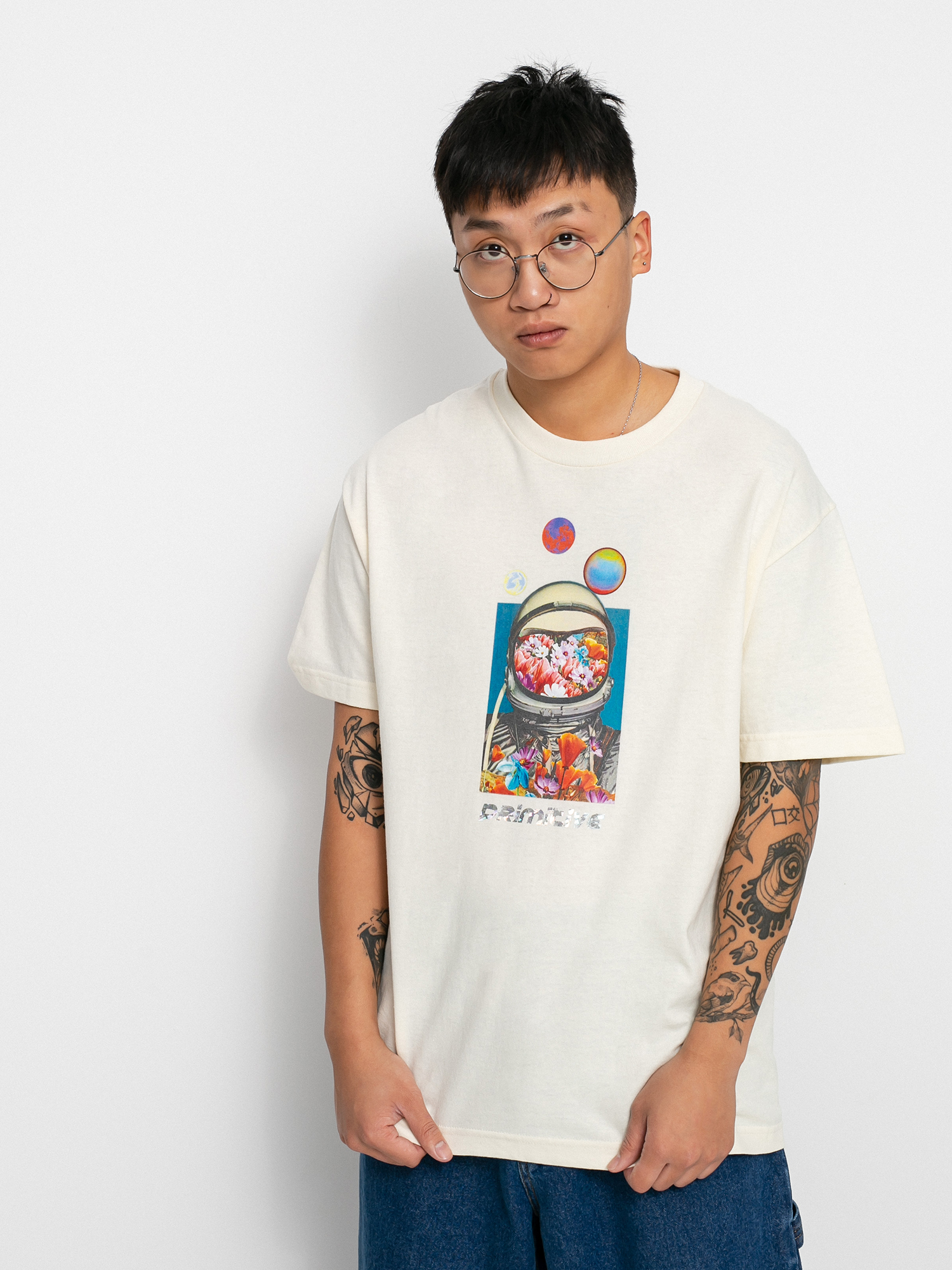 Primitive Contact póló (cream)