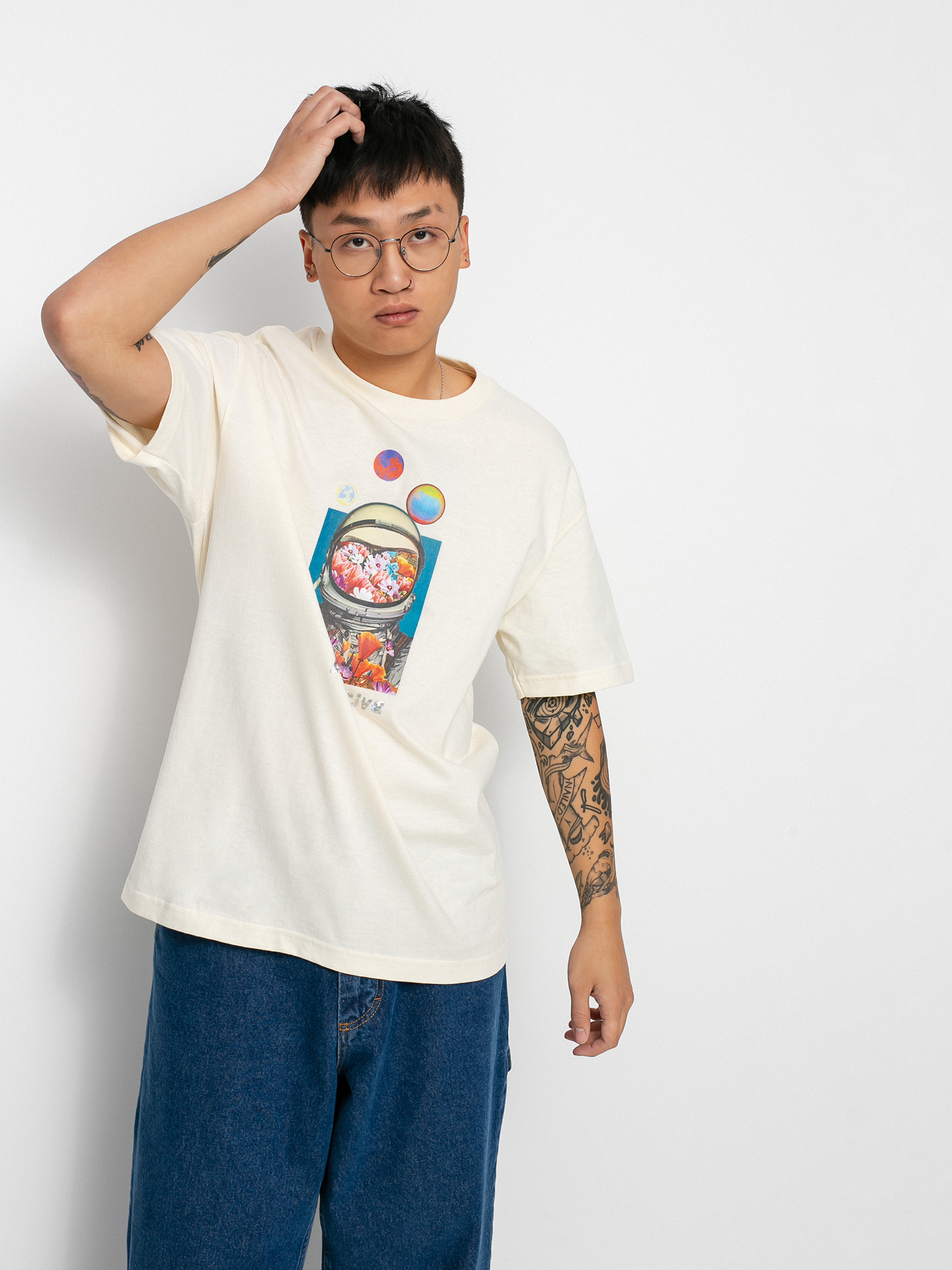 Primitive Contact póló (cream)