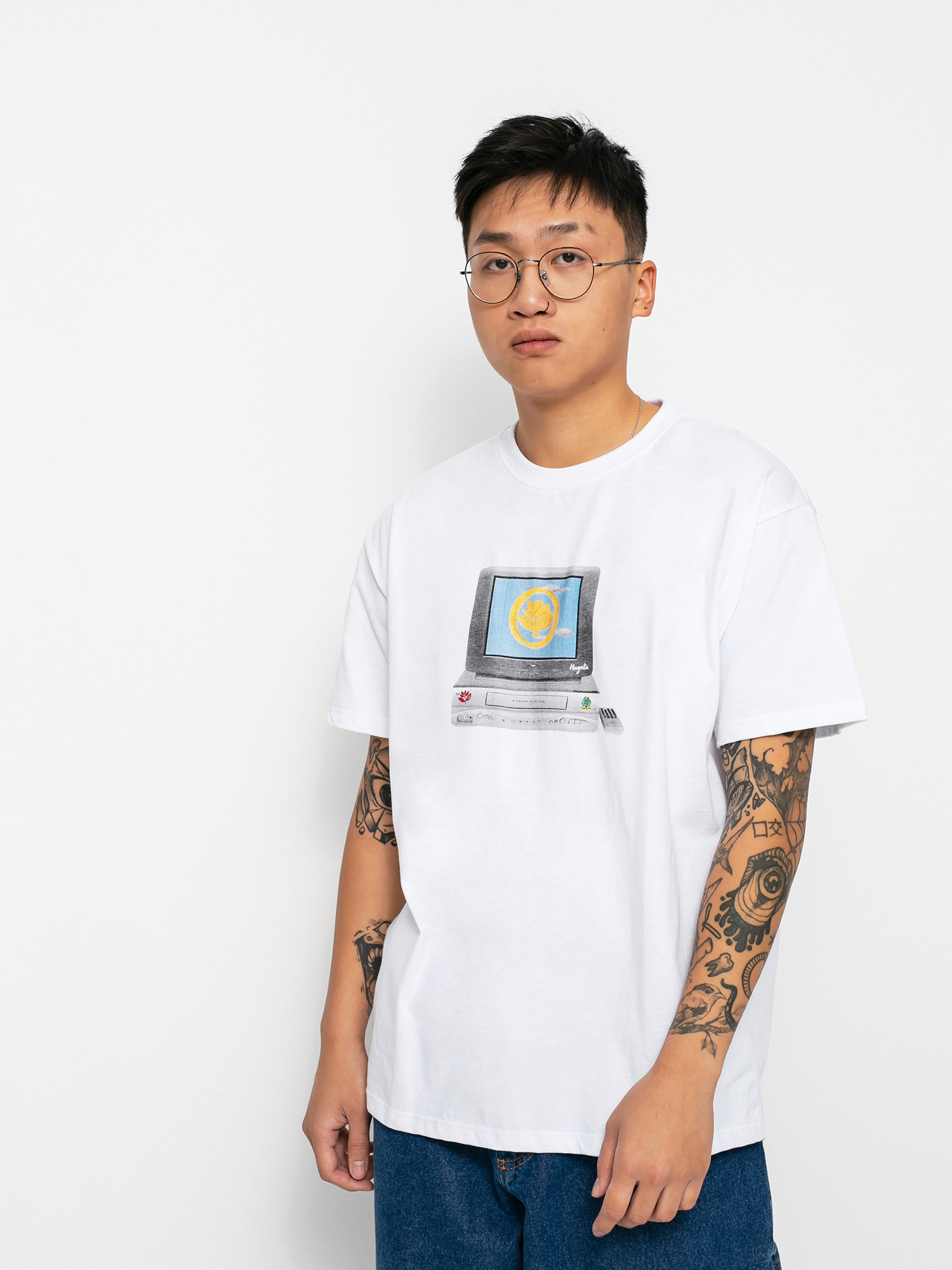 Magenta Codex póló (white)