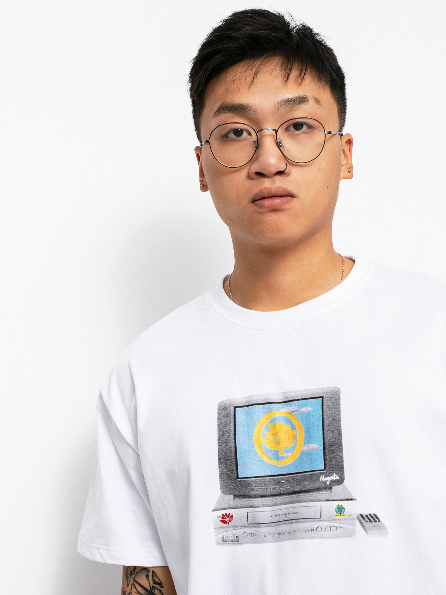 Magenta Codex póló (white)