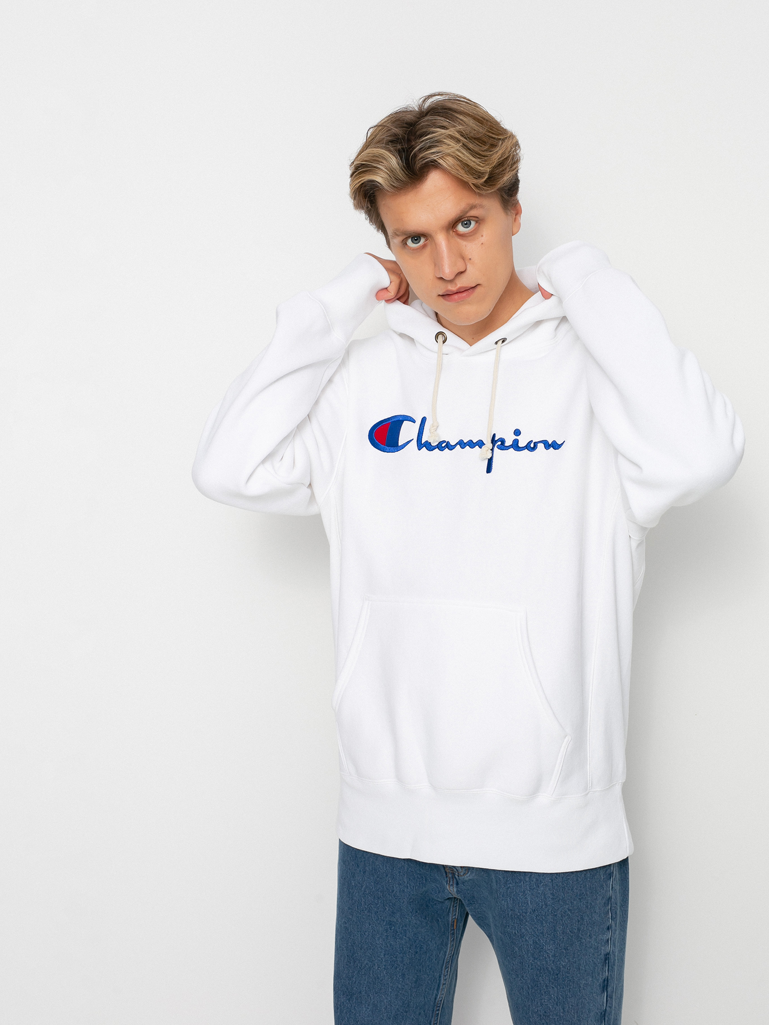 Champion Sweatshirt HD 216499 Kapucnis pulóver (wht)