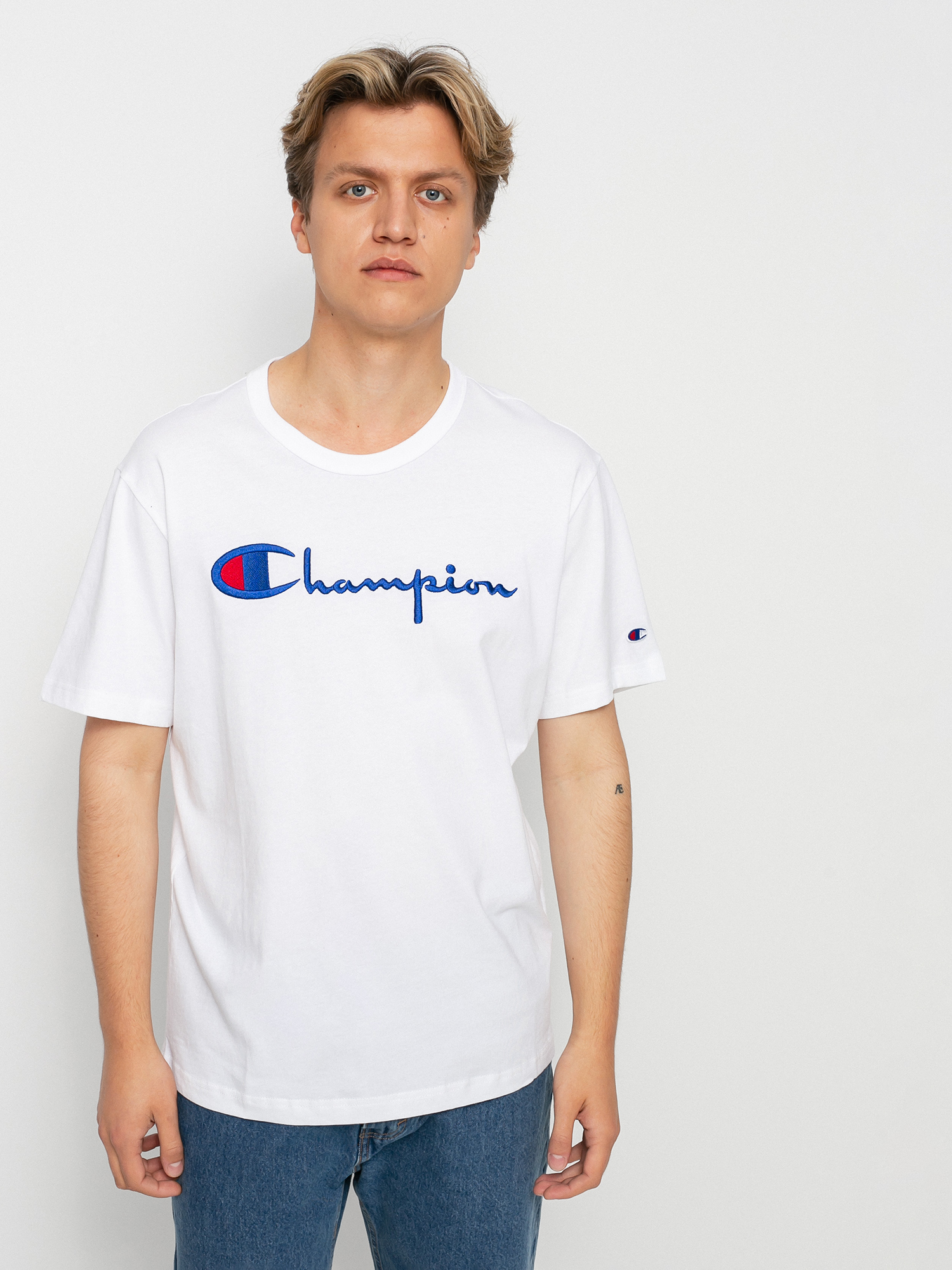 Champion Crewneck 216547 póló (wht)