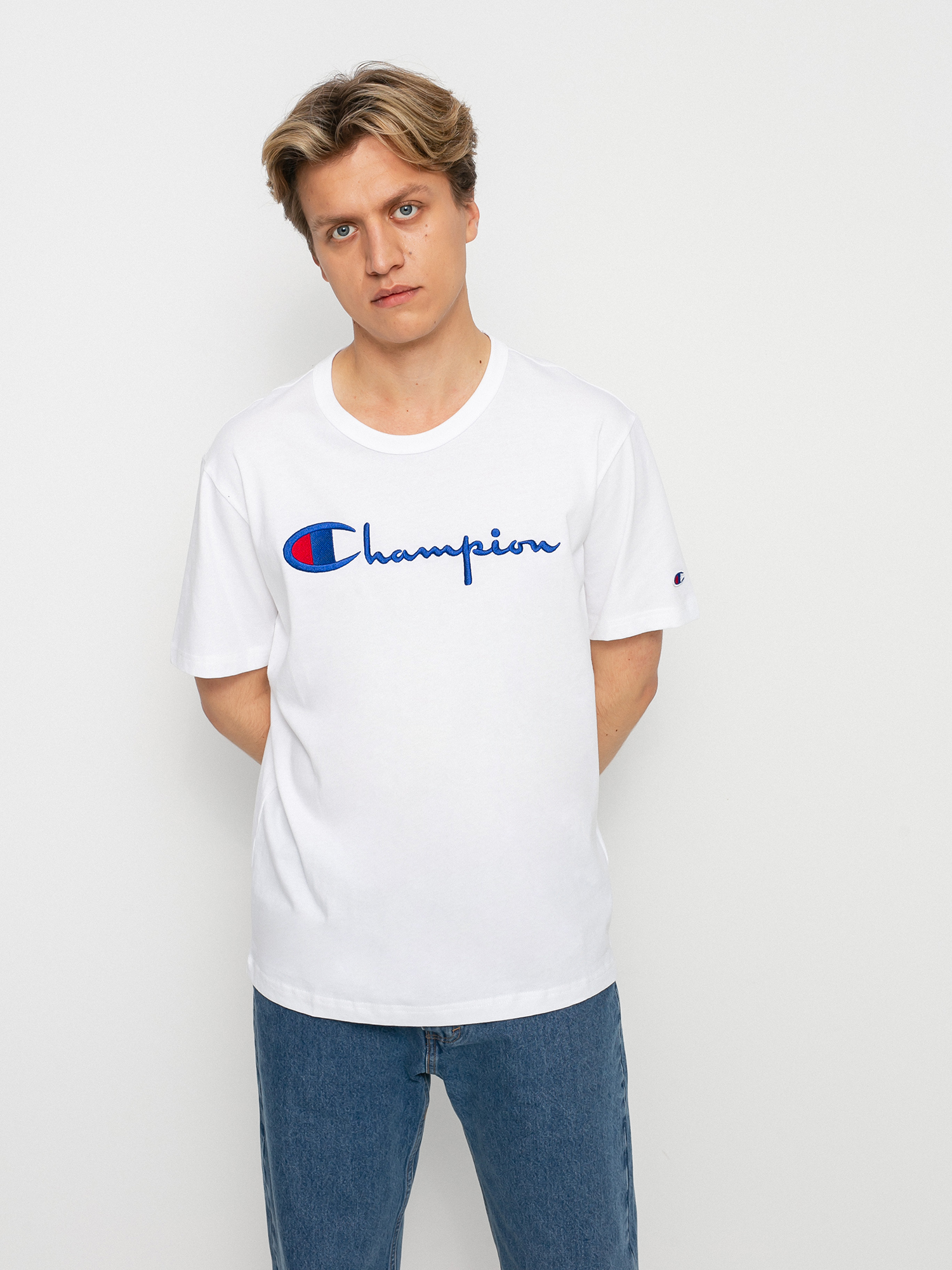 Champion Crewneck 216547 póló (wht)