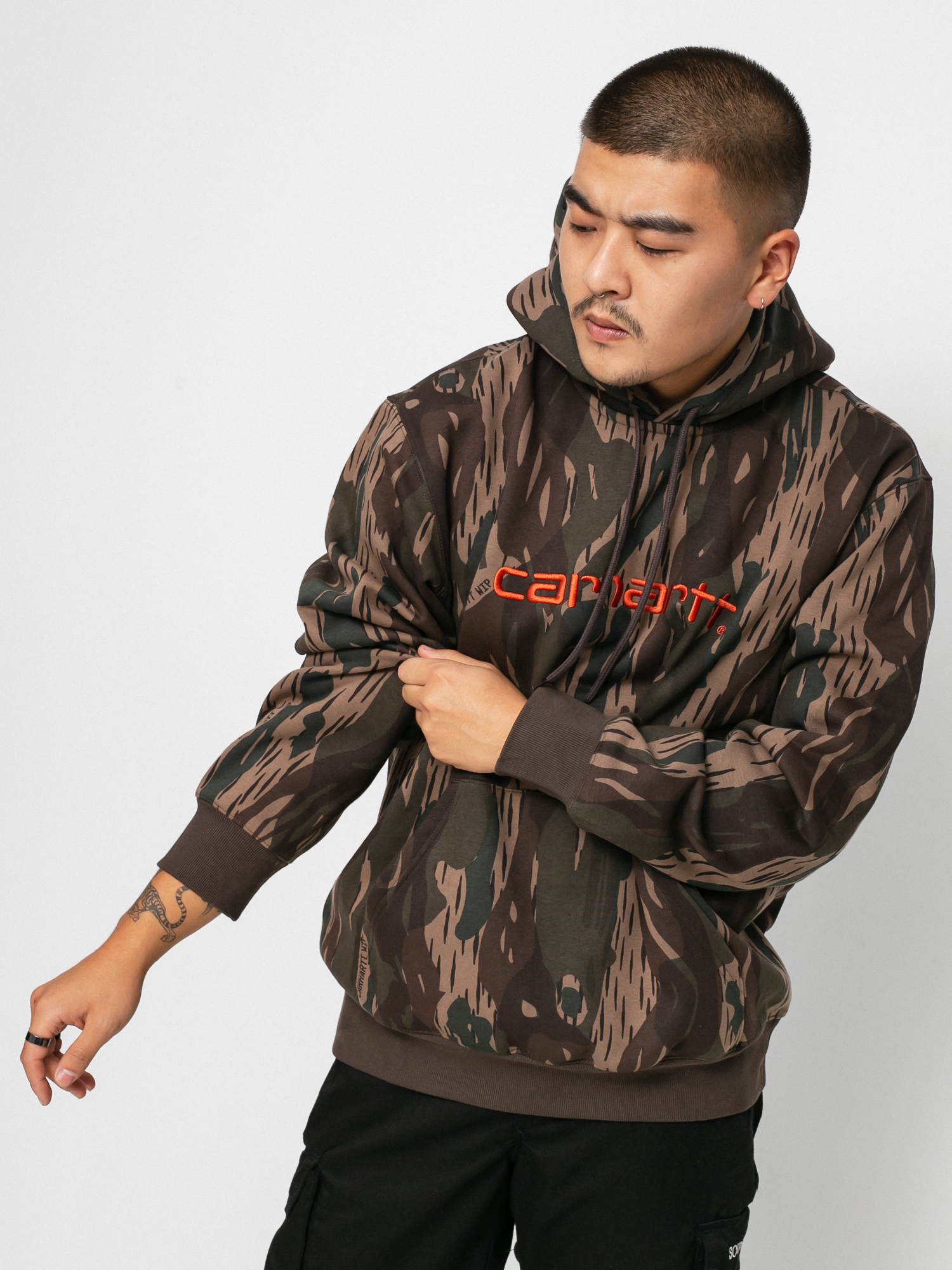 Carhartt WIP Carhartt HD Kapucnis pulóver (camo unite/copperton)