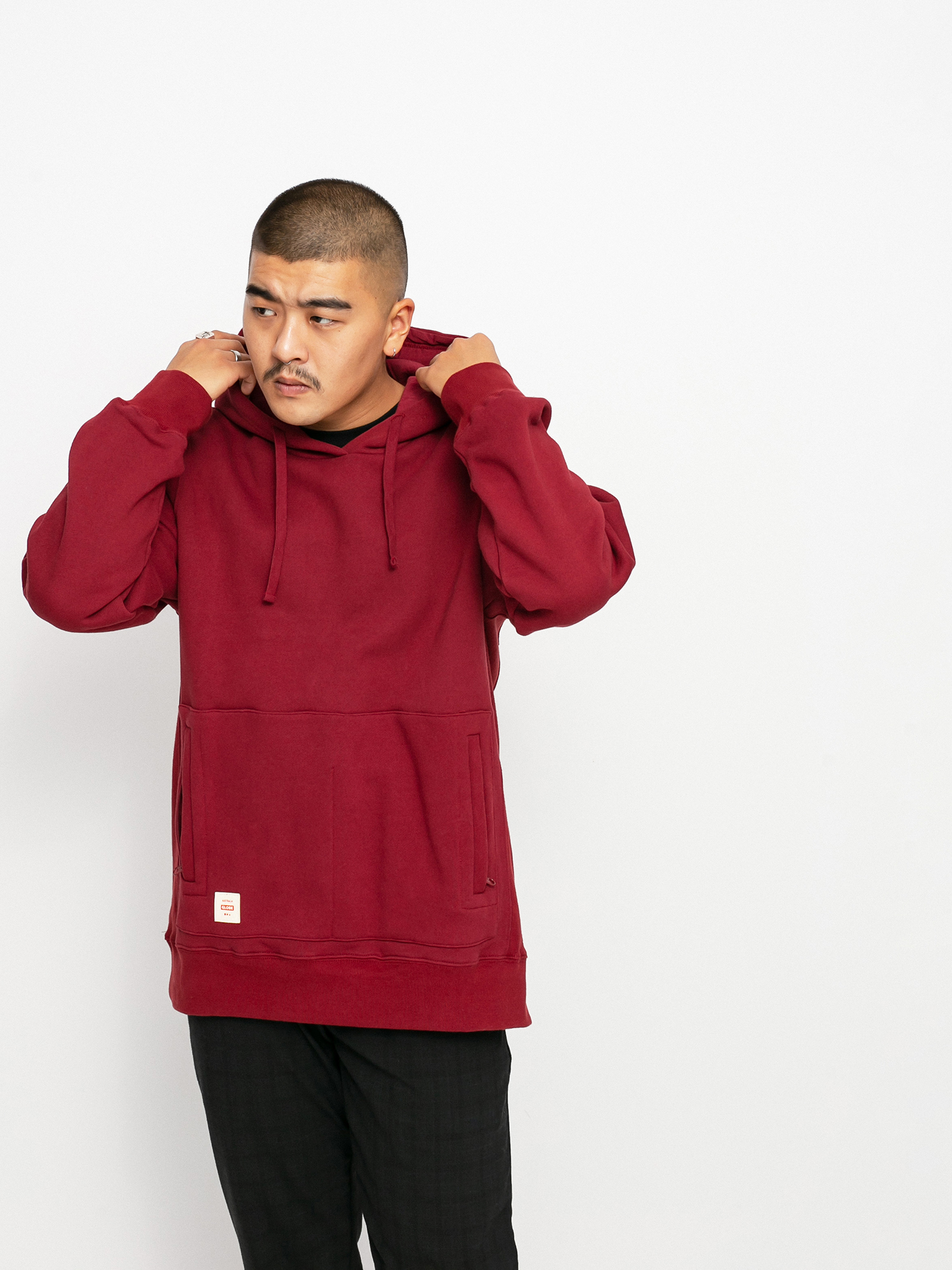 Globe Burly HD Kapucnis pulóver (rhubarb)