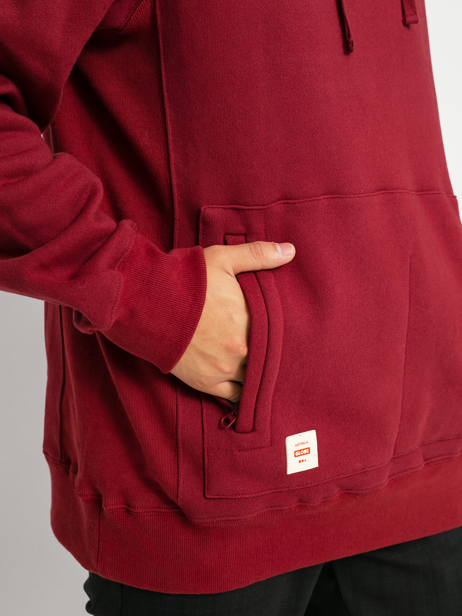 Globe Burly HD Kapucnis pulóver (rhubarb)