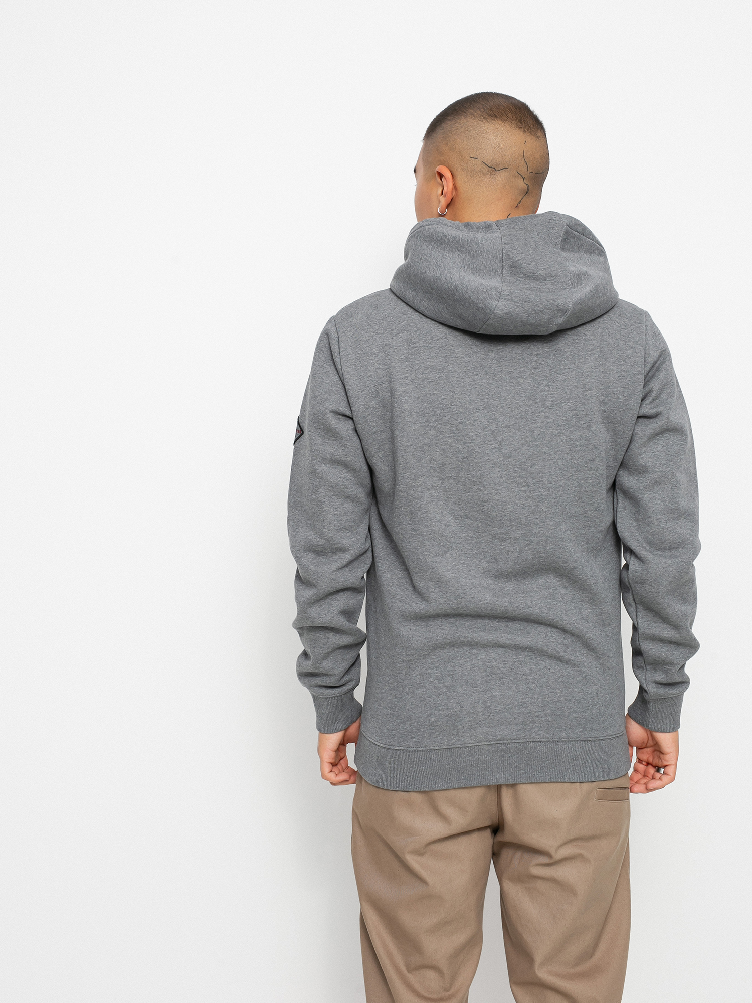 Férfi Quiksilver Big Logo HD Kapucnis pulóver (heather grey)