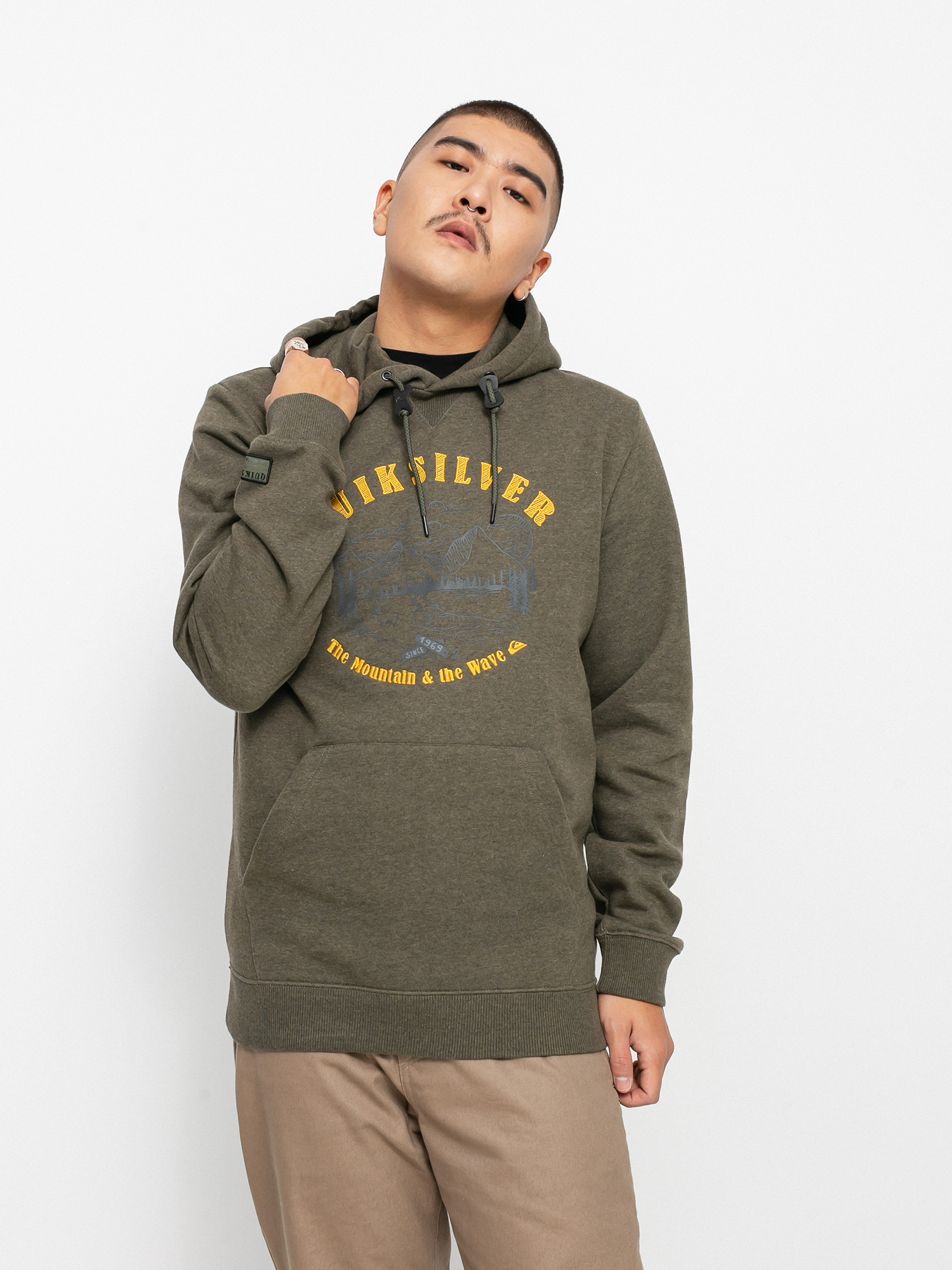 Férfi Quiksilver Big Logo HD Kapucnis pulóver (grape leaf)