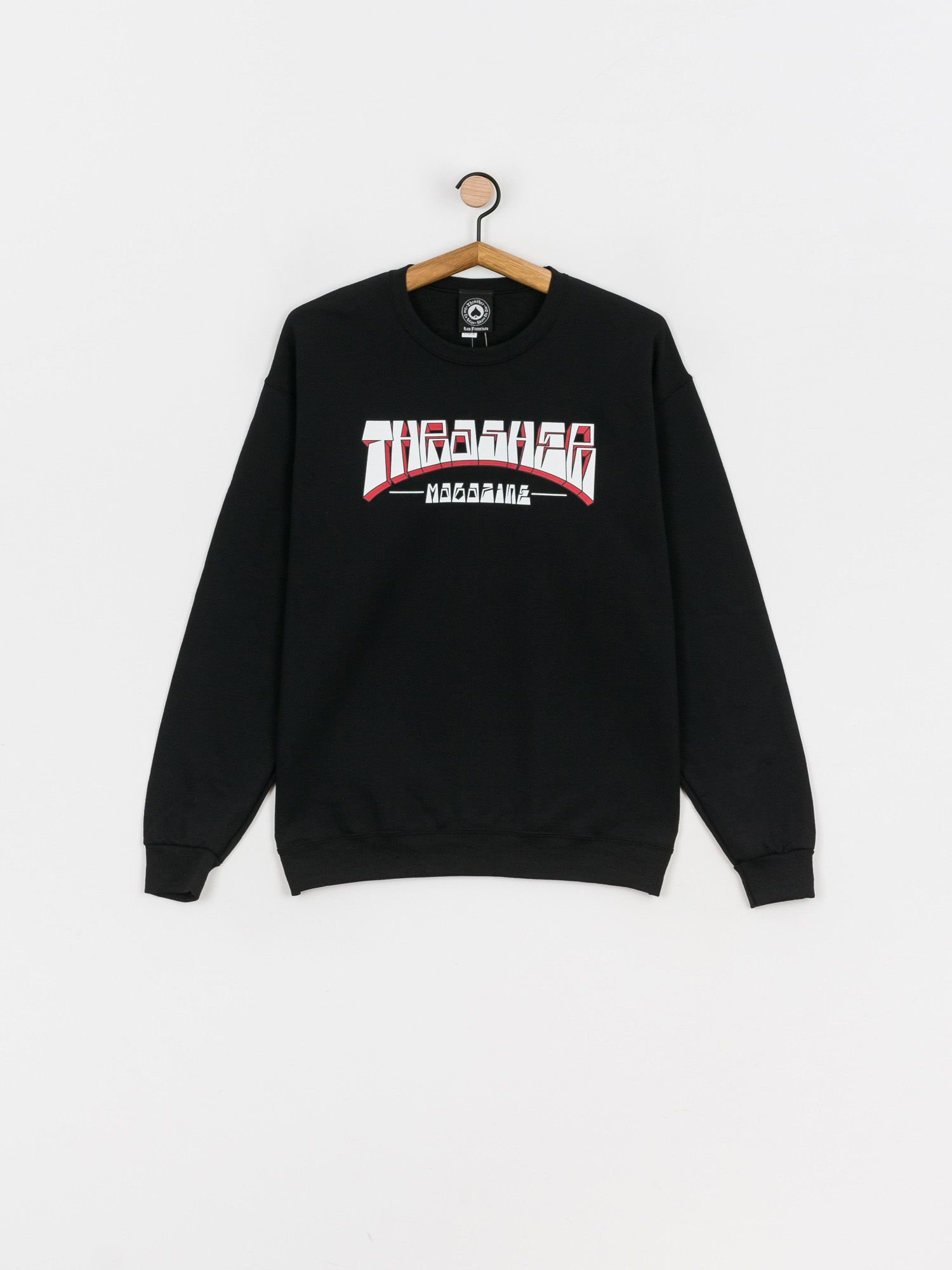 Thrasher Firme Logo Crew Pulóver (chocolate)