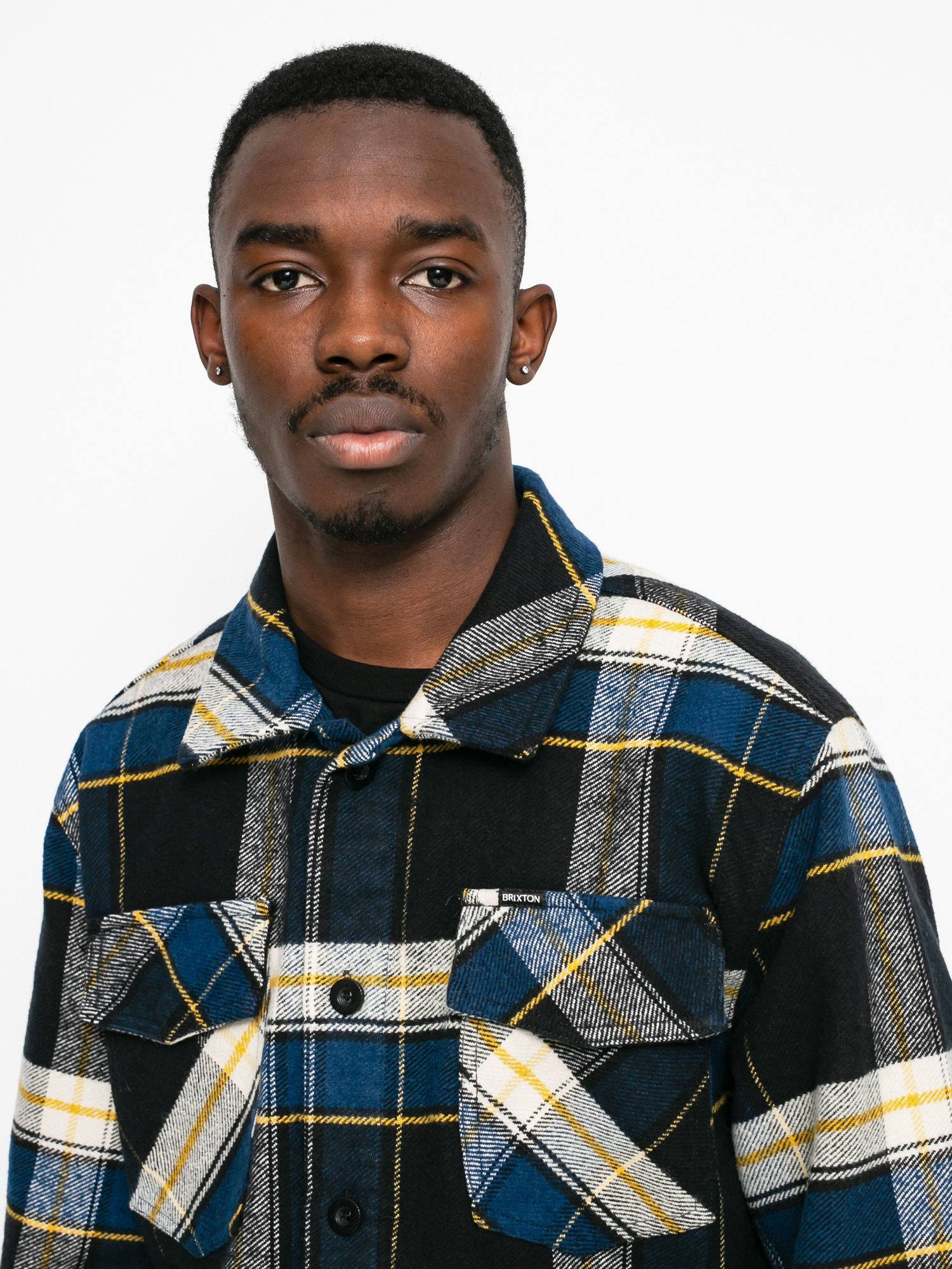 Brixton Bowery Trucker Dzseki (joe blue plaid)