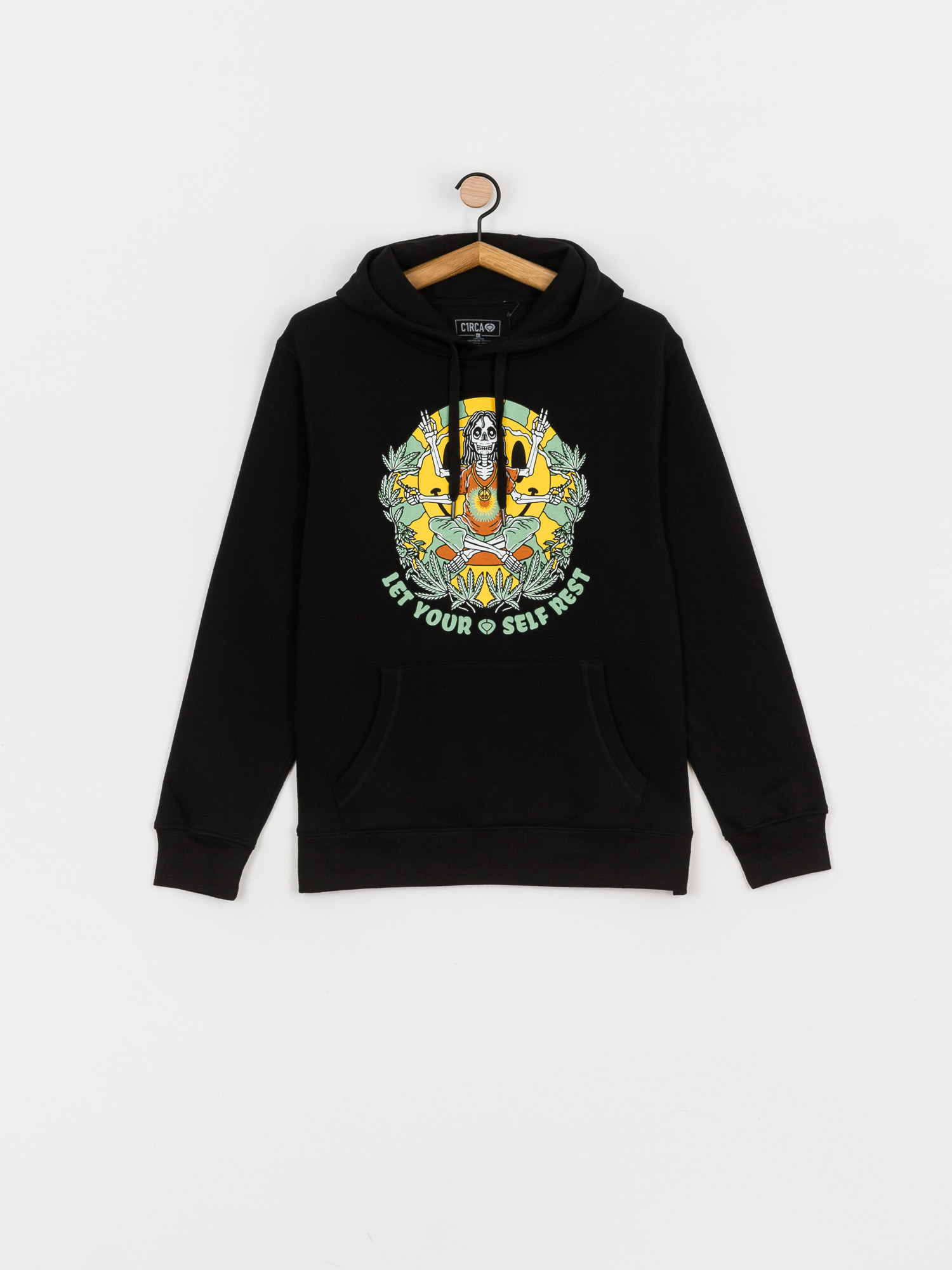 Circa Let Yourself Rest HD Kapucnis pulóver (black)