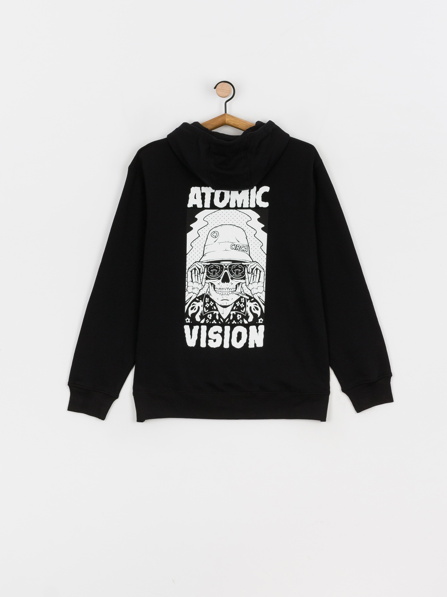 Circa Atomic Vision HD Kapucnis pulóver (black)