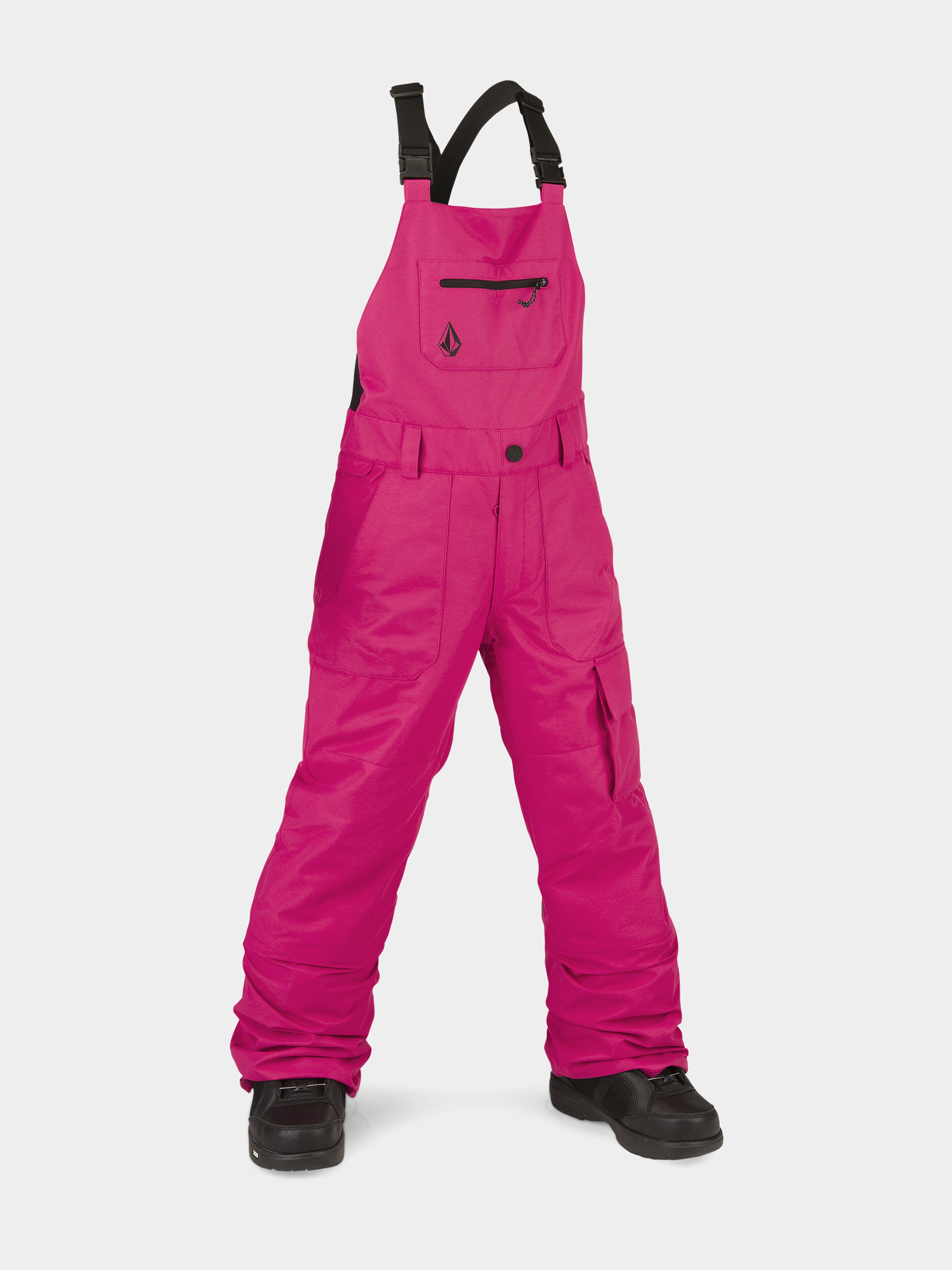 Volcom Barkley Bib Overall JR Snowboard nadrág (magenta)