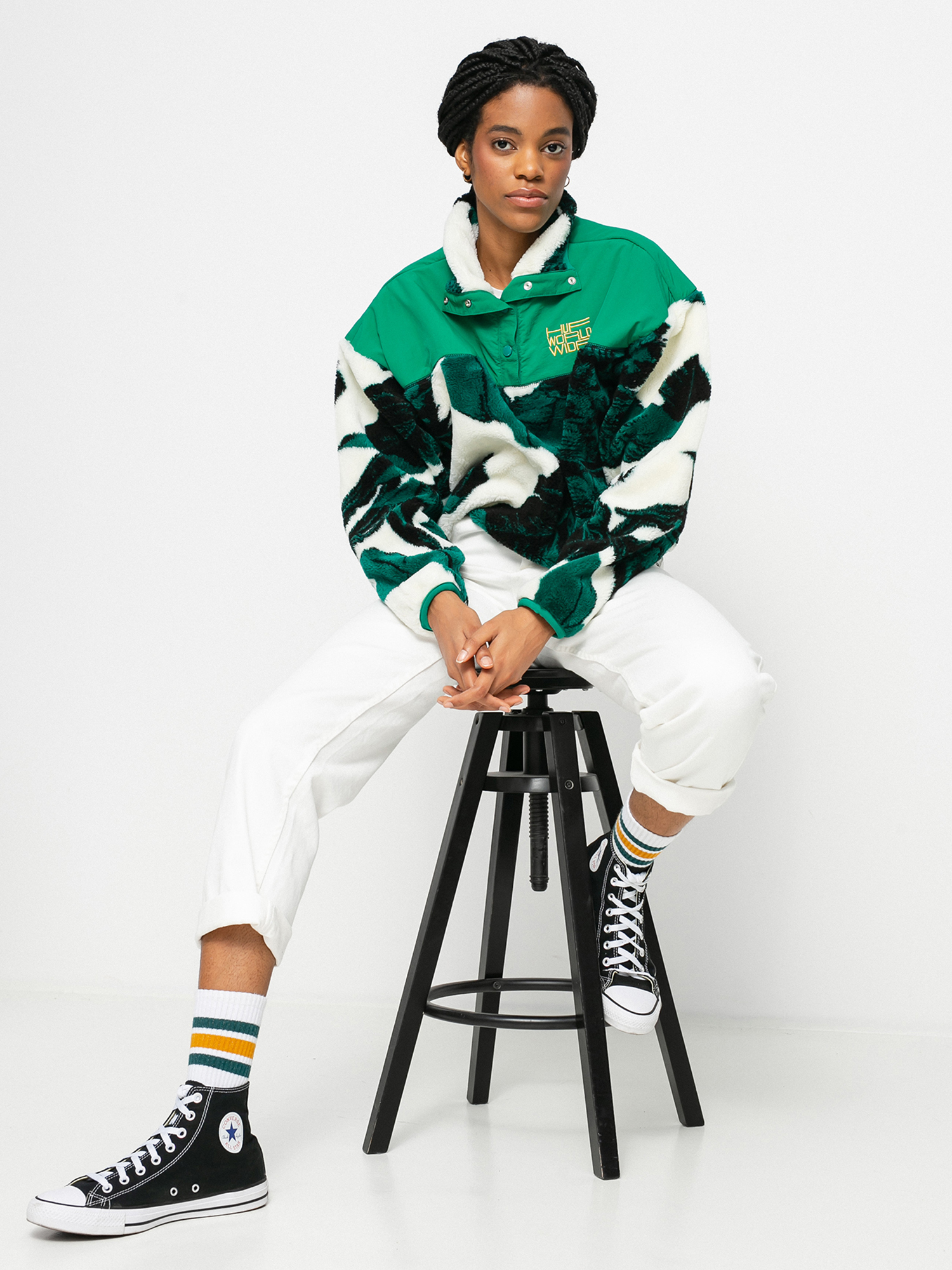 Női HUF Sativa Sherpa Polár pulóver (natural)