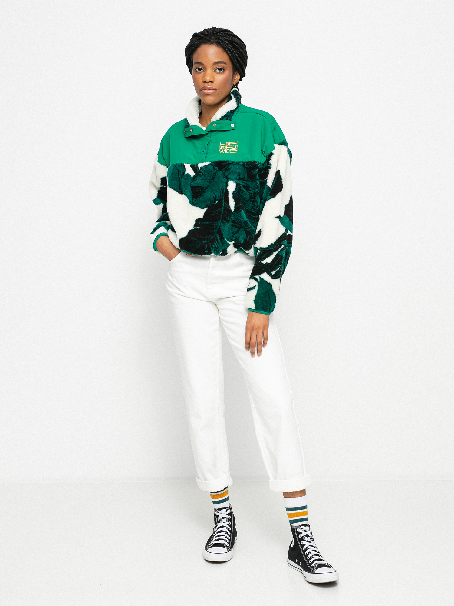 Női HUF Sativa Sherpa Polár pulóver (natural)