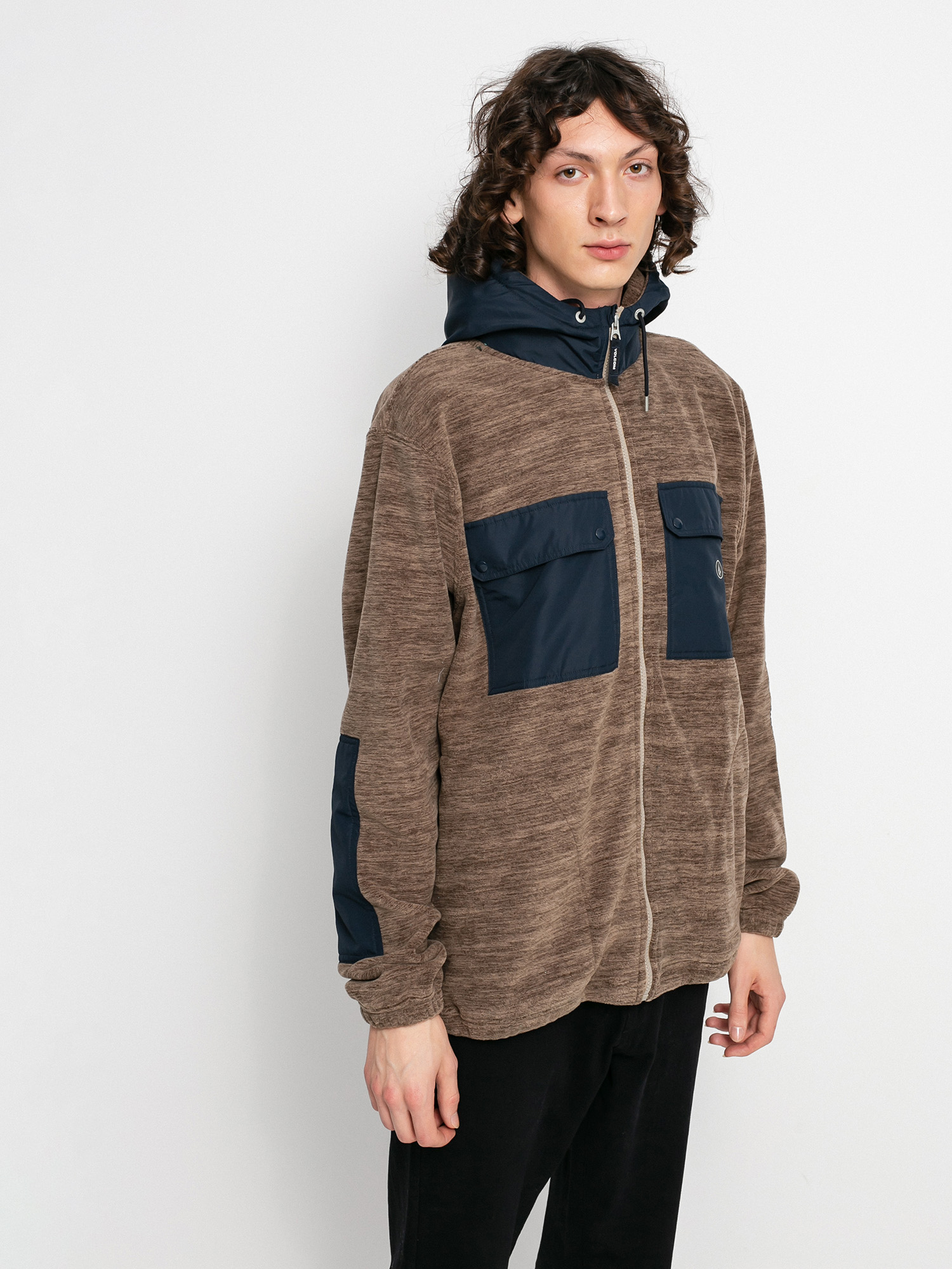Volcom Yzzolater Lined Zip Pulóver (desert taupe)