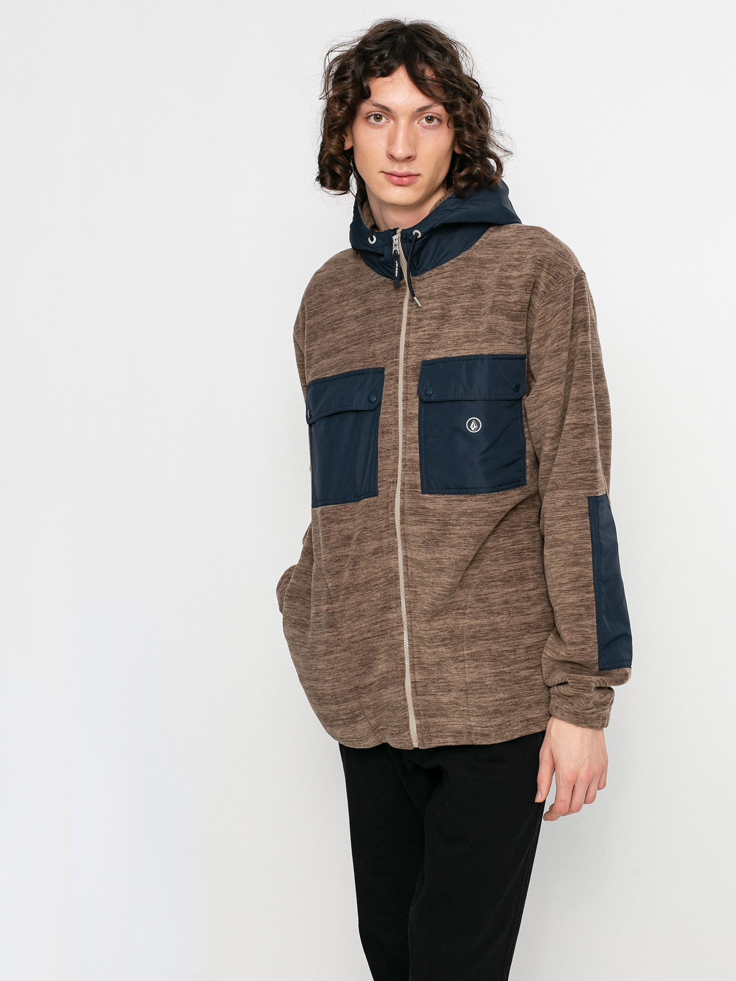 Volcom Yzzolater Lined Zip Pulóver (desert taupe)