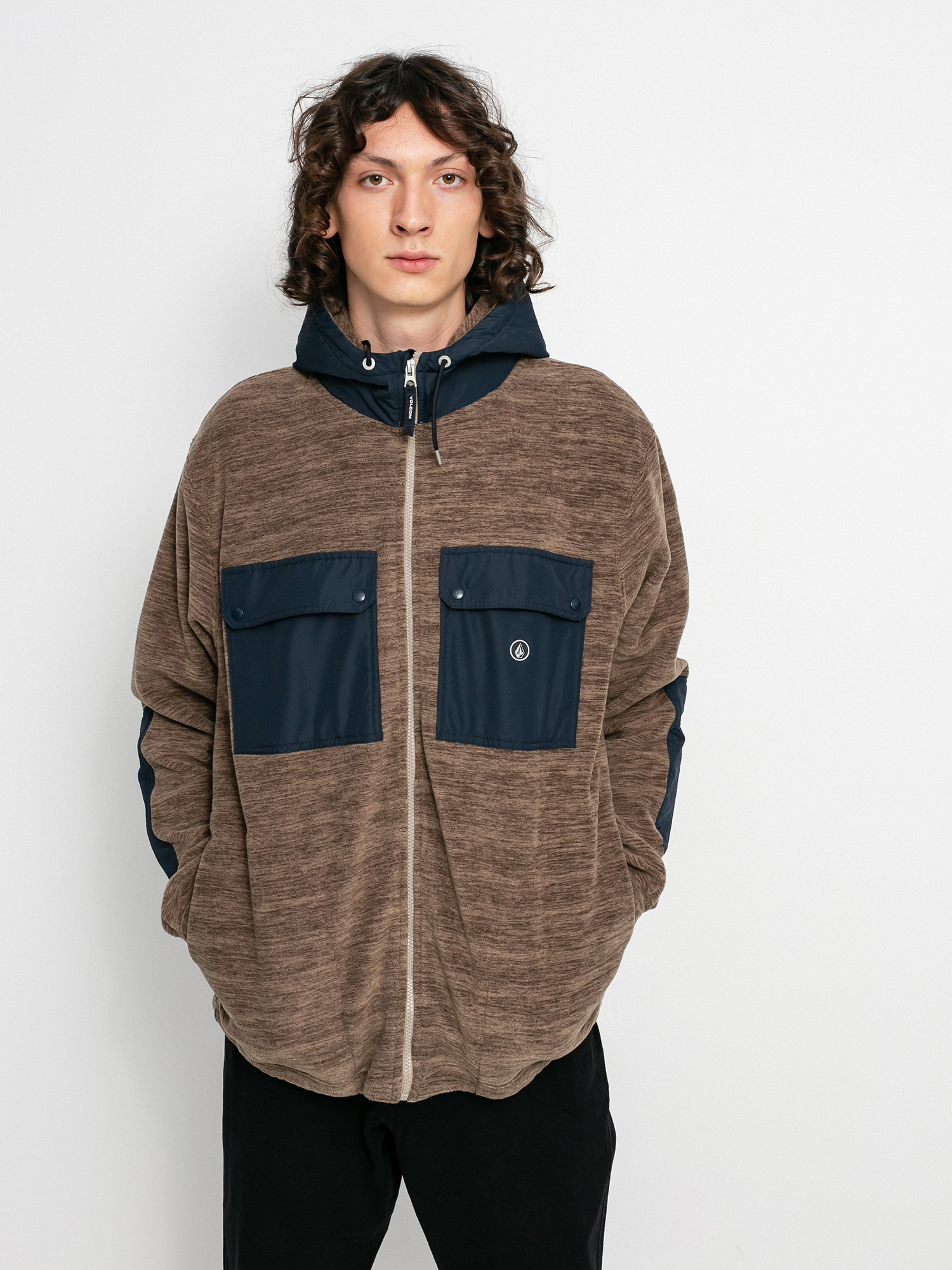 Volcom Yzzolater Lined Zip Pulóver (desert taupe)